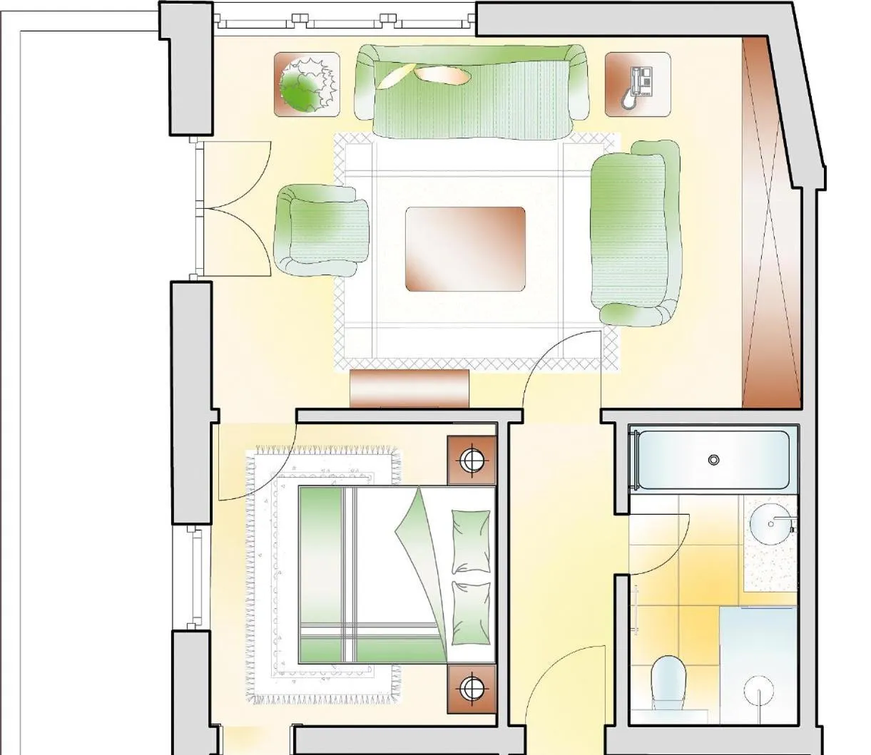 Floor plan in Hotel Lech & Residenz Chesa Rosa