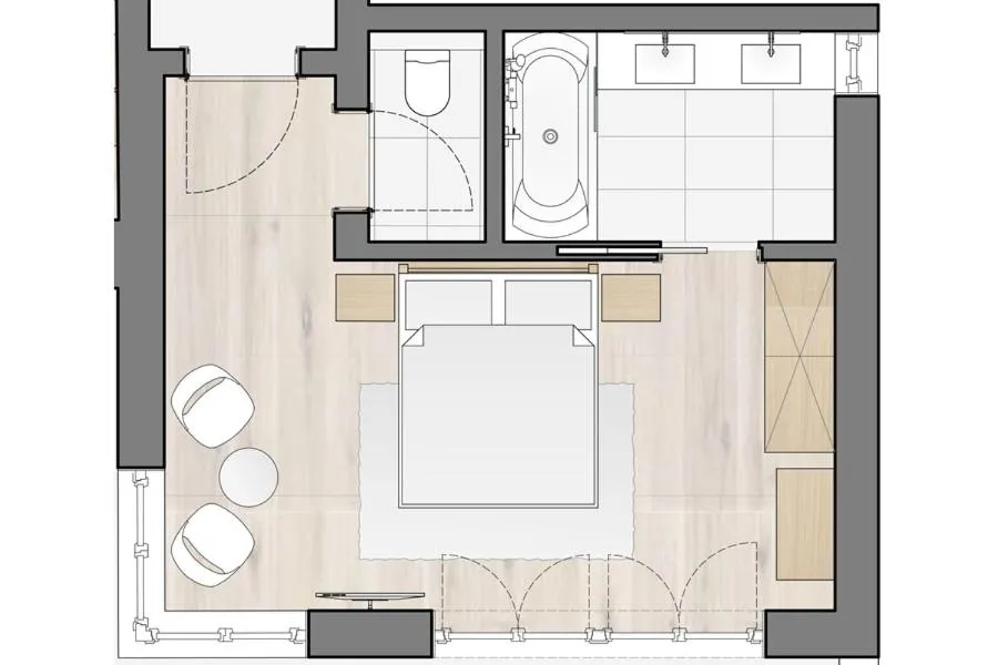 Floor plan in Hotel Lech & Residenz Chesa Rosa