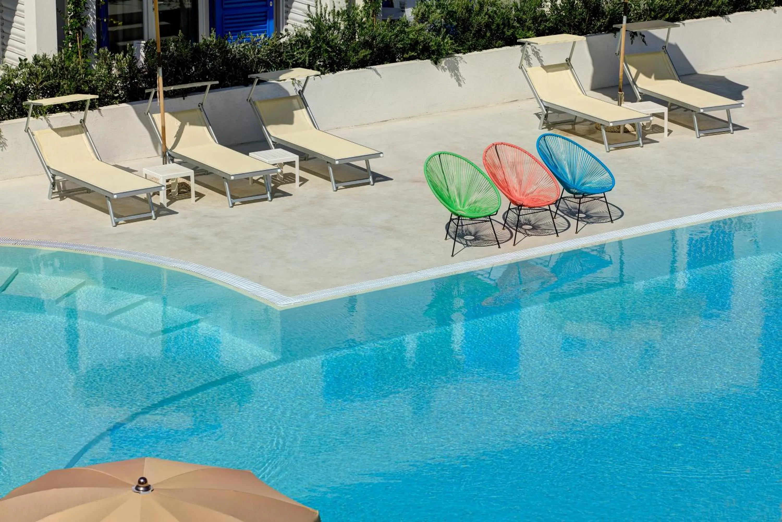 Pool view in Les Sables Noirs & Spa