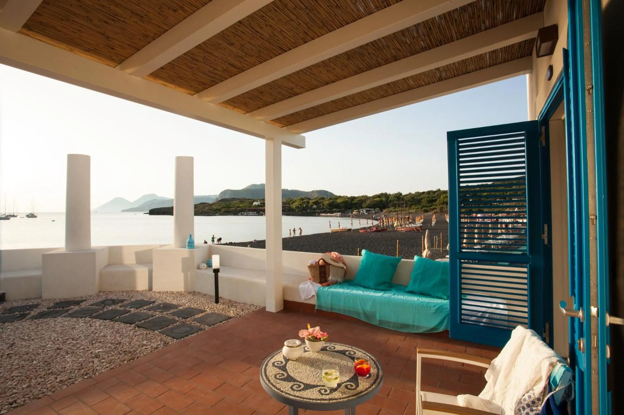 Patio in Les Sables Noirs & Spa