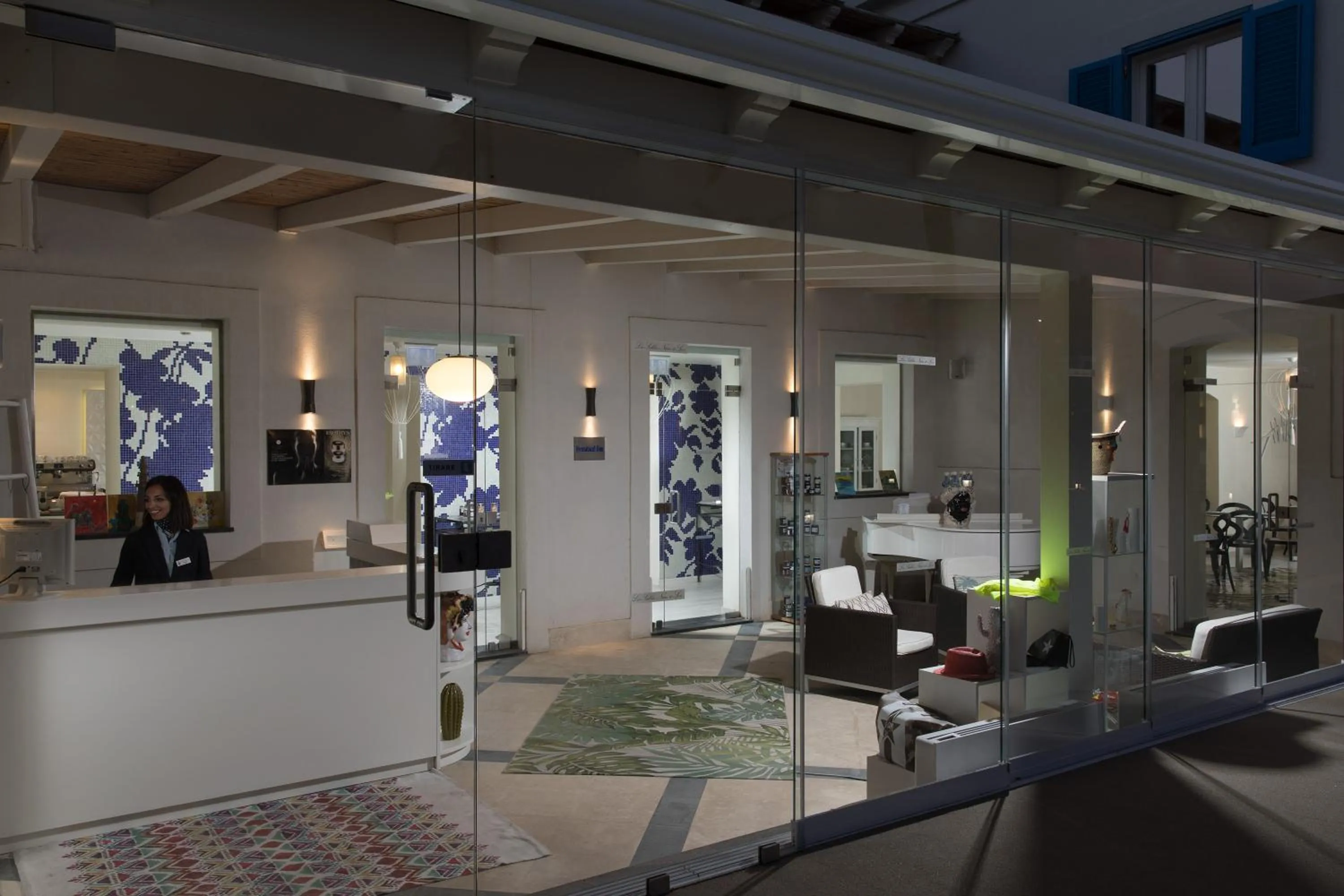 Lobby or reception in Les Sables Noirs & Spa