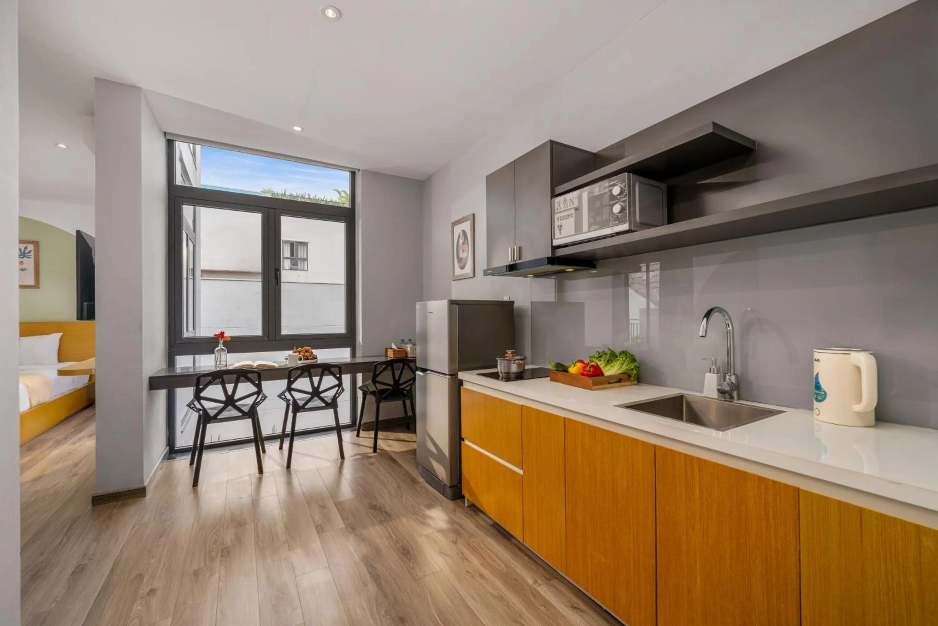 Kitchen or kitchenette in Sanayen Villa & Residences - Pool and Close Beach