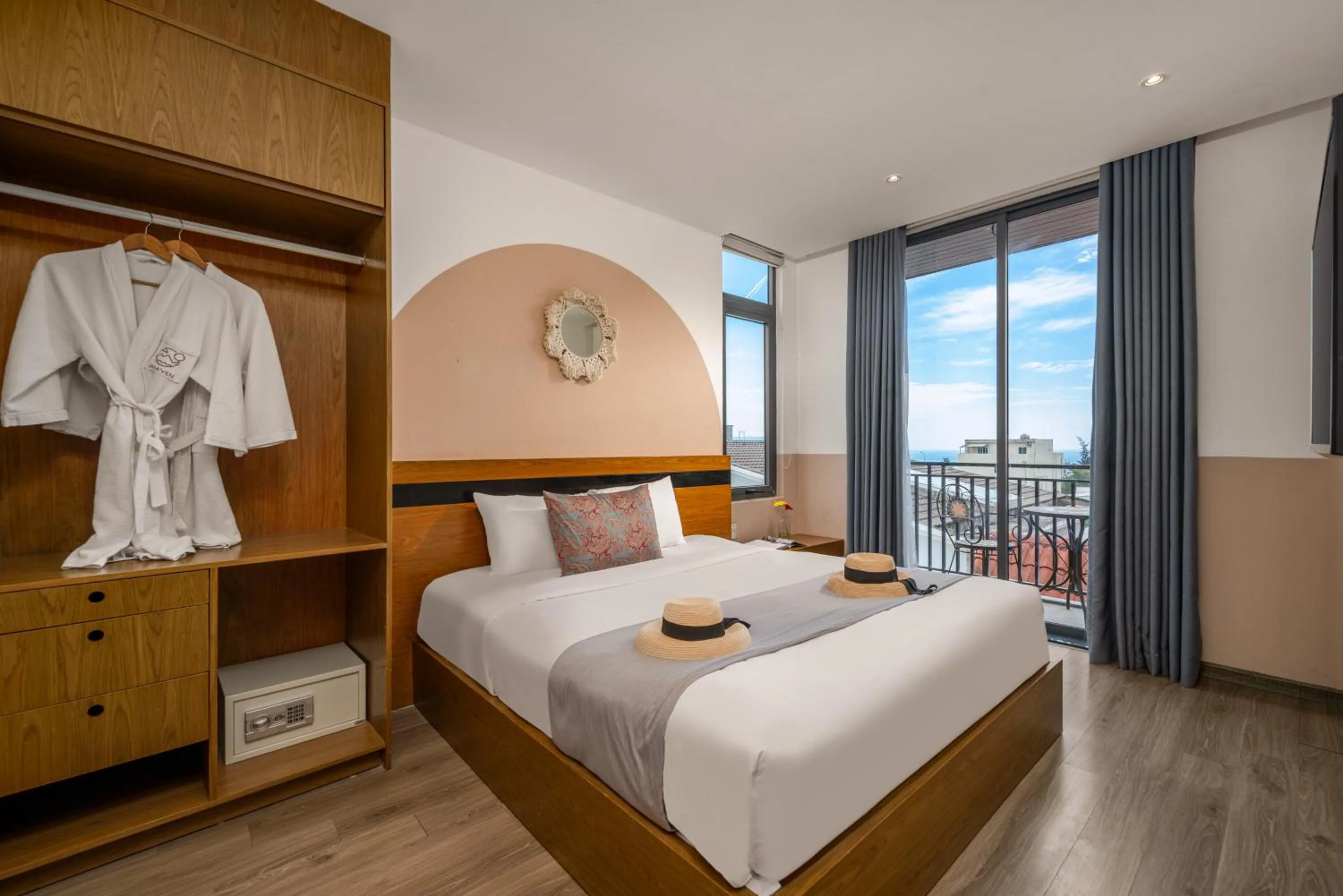 View (from property/room), Bed in Sanayen Villa & Residences - Pool and Close Beach