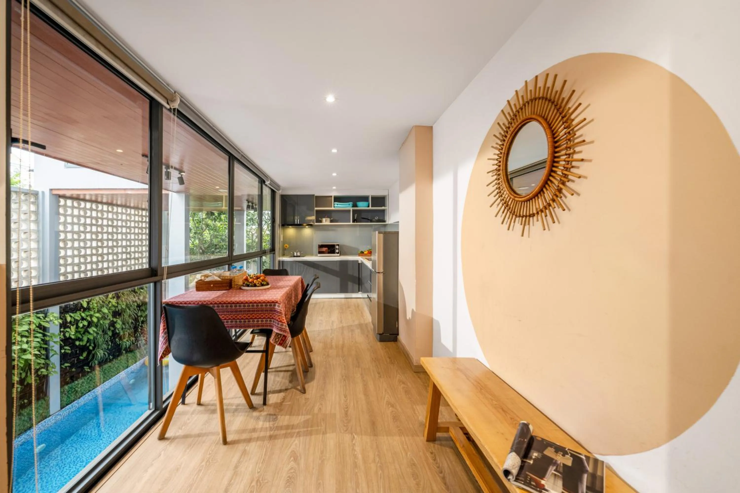 Kitchen or kitchenette in Sanayen Villa & Residences - Pool and Close Beach