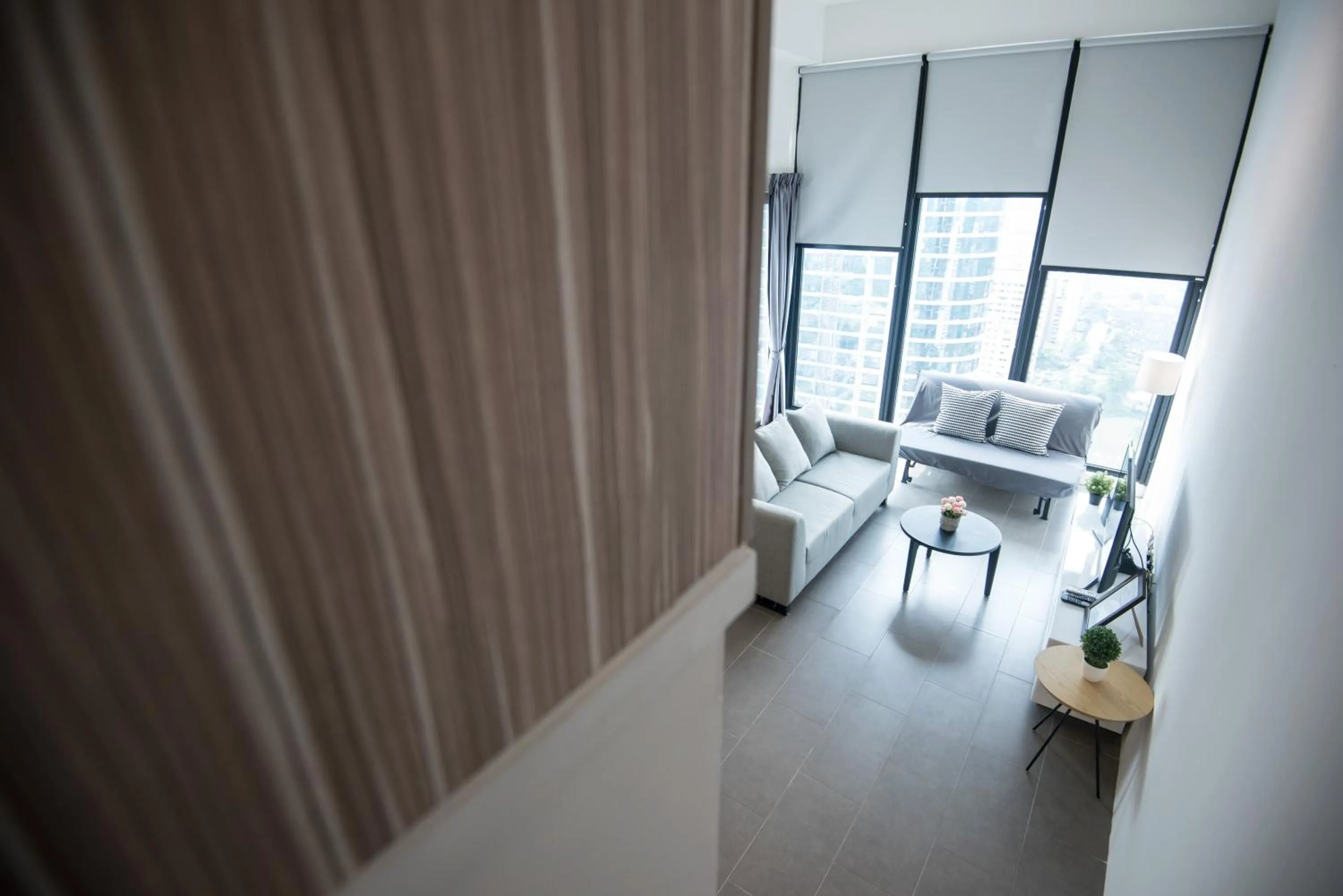 Living room in KL Sentral Bangsar Suites EST BY PSM LUXURY SUITES