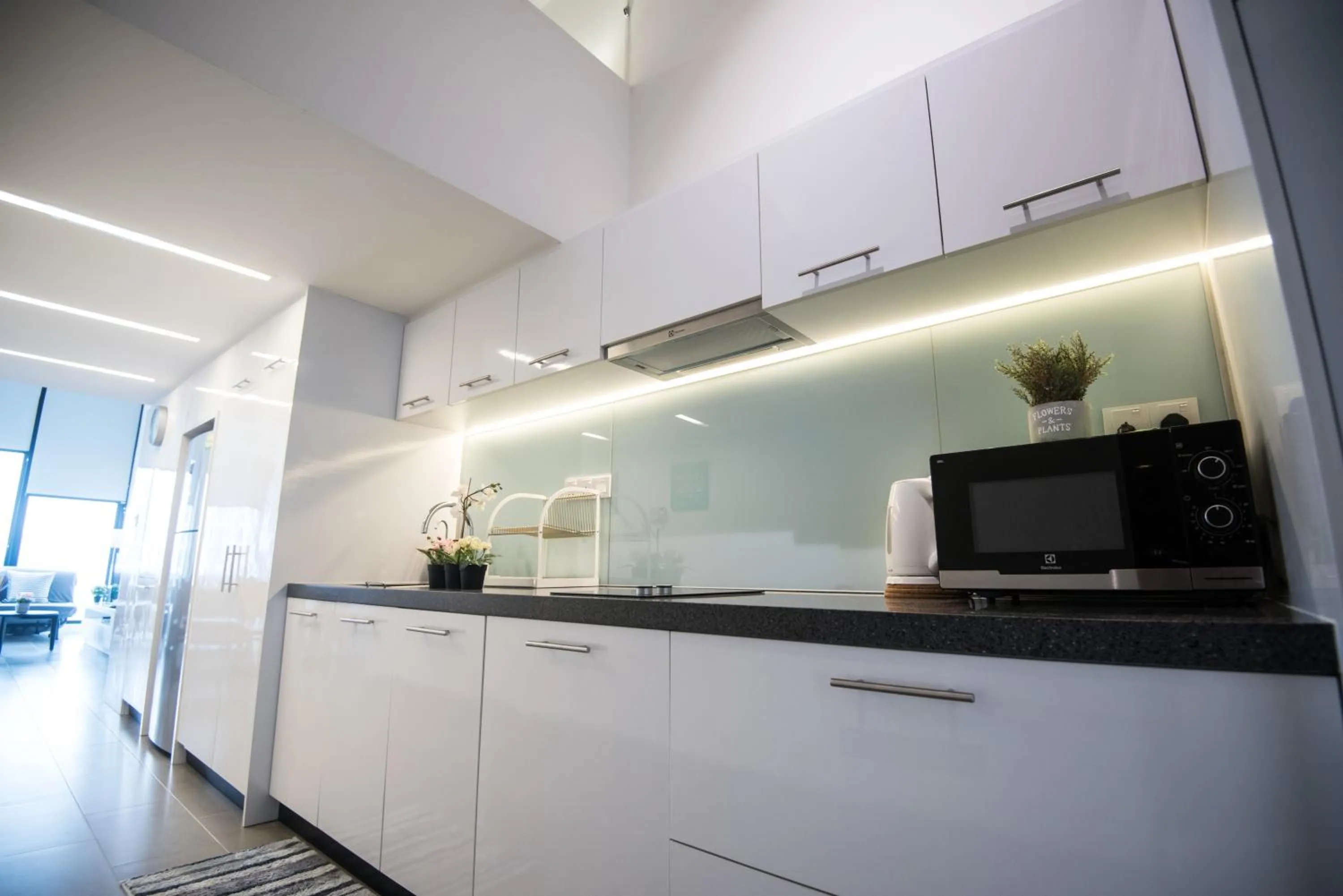 Kitchen or kitchenette in KL Sentral Bangsar Suites EST BY PSM LUXURY SUITES