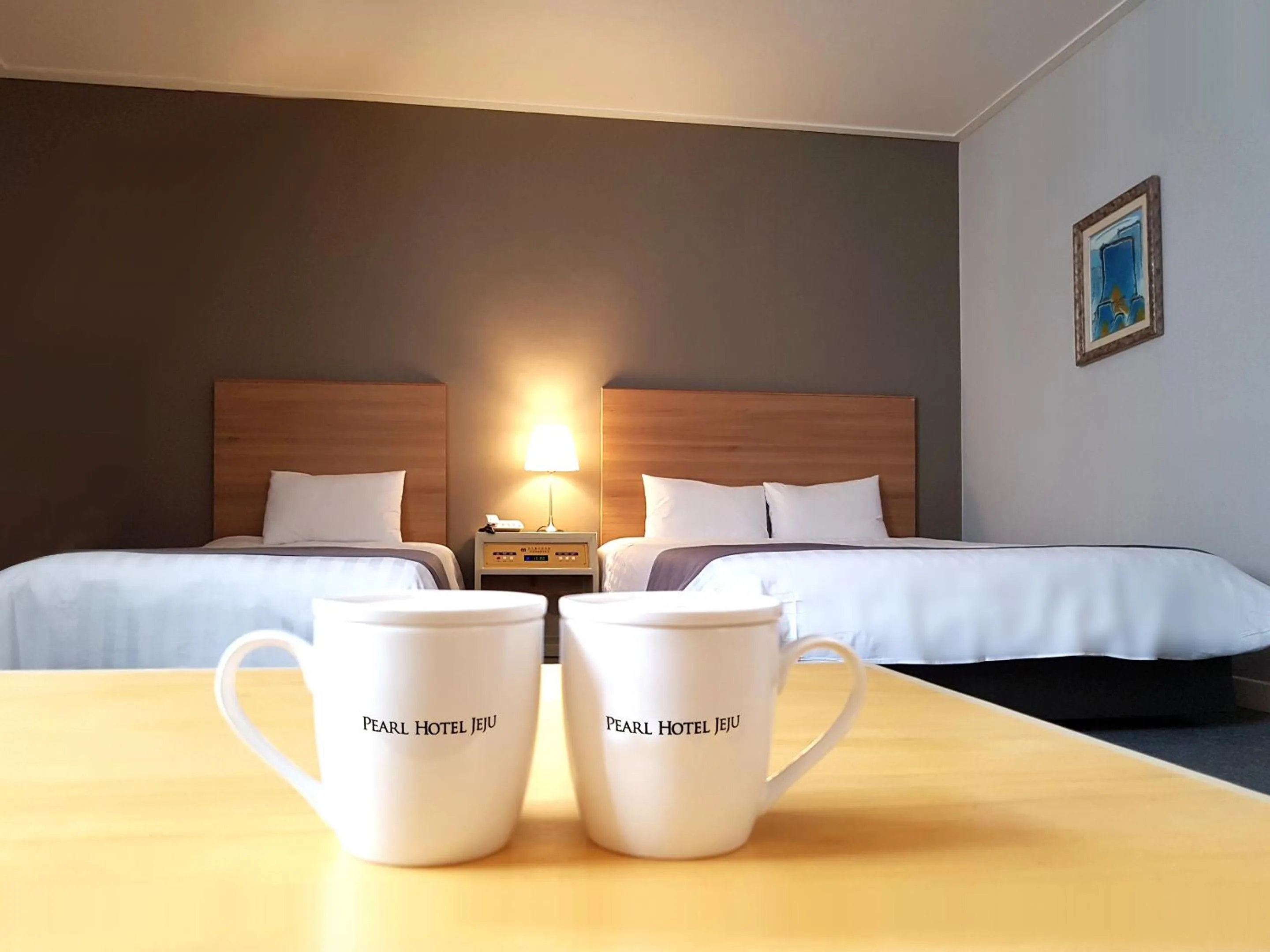 Bed in Pearl Hotel Jeju