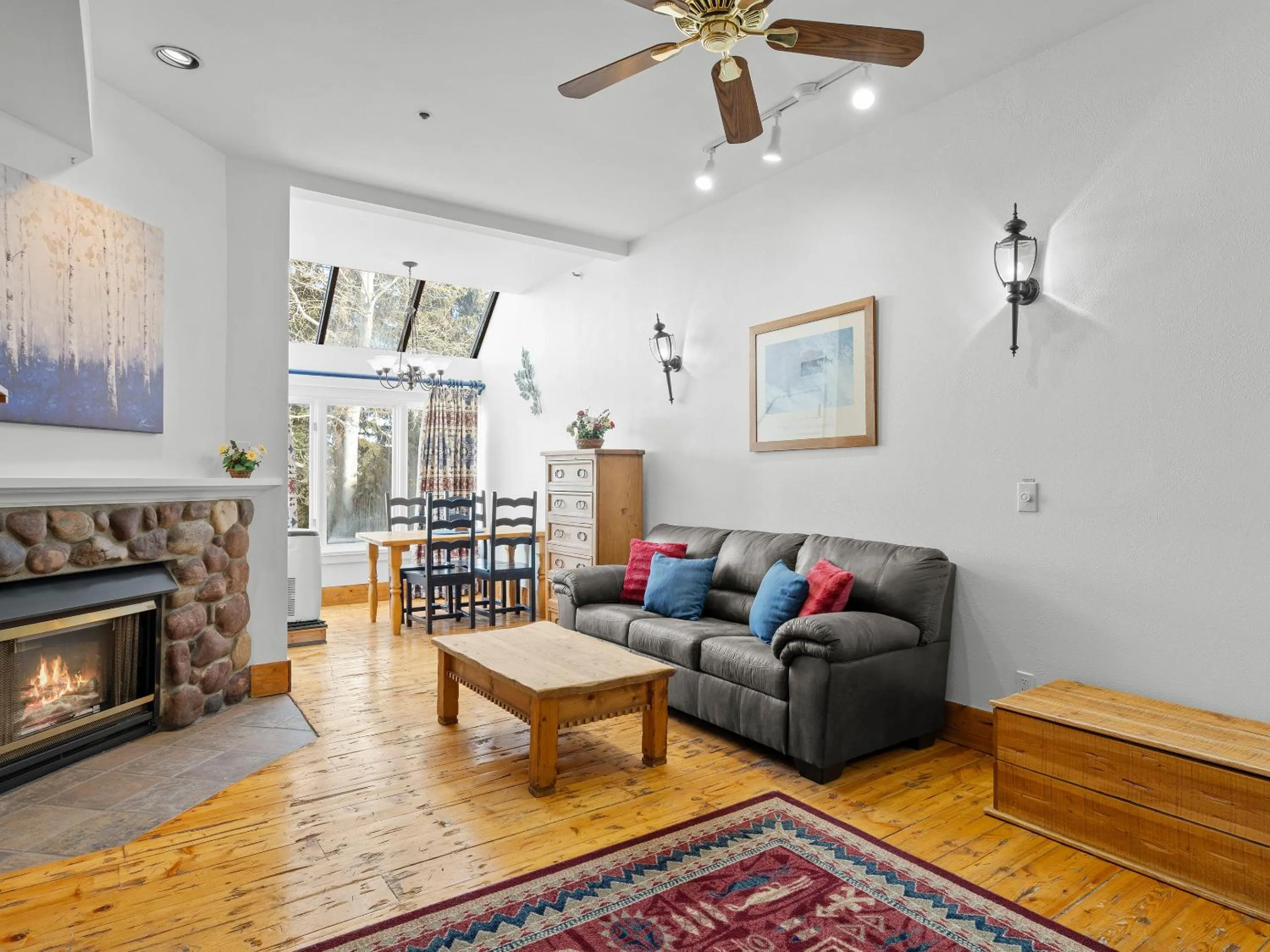 Living room in The Lodge at the Mountain Village by All Seasons Resort Lodging