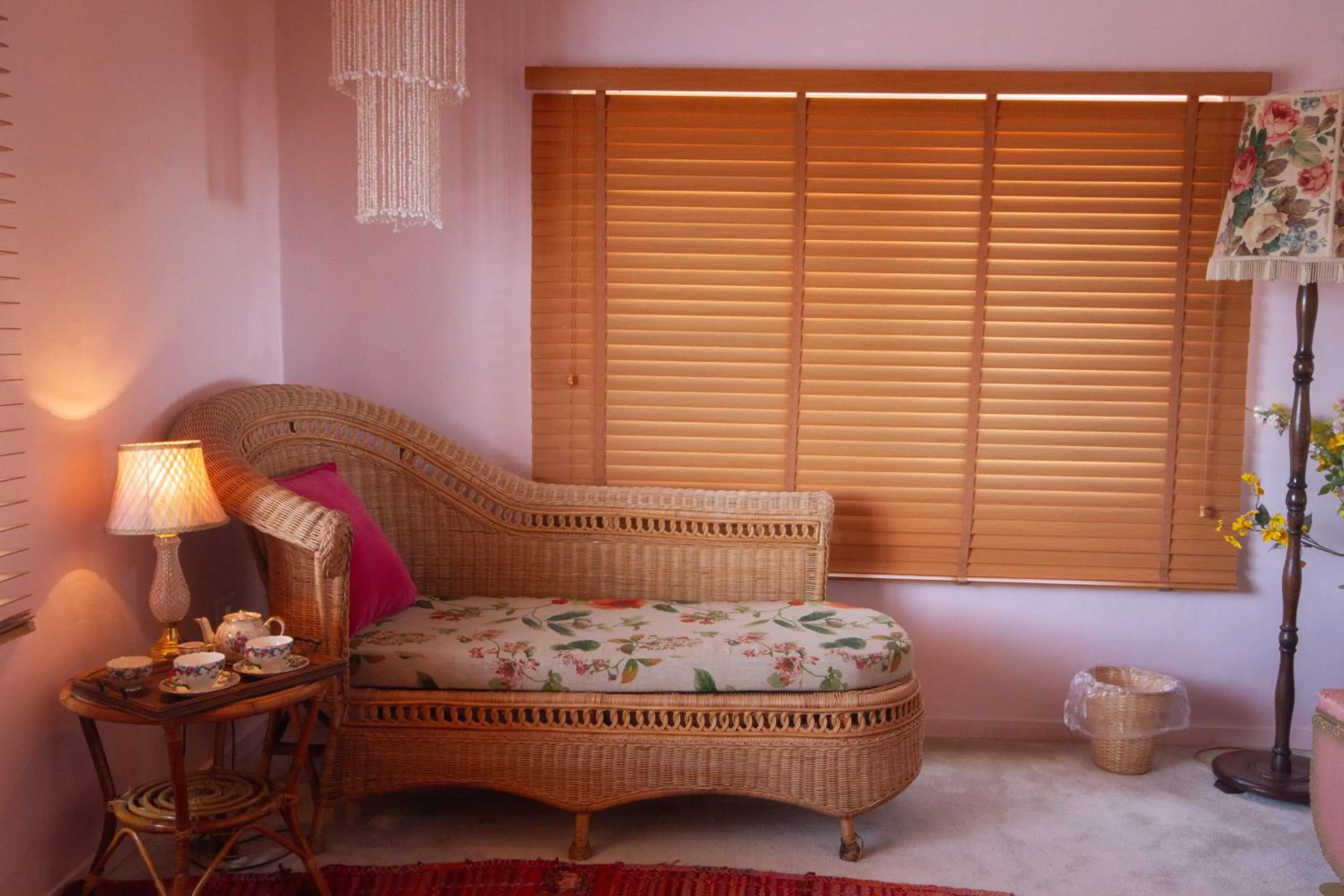 Seating area, Bed in The Walled Off Hotel