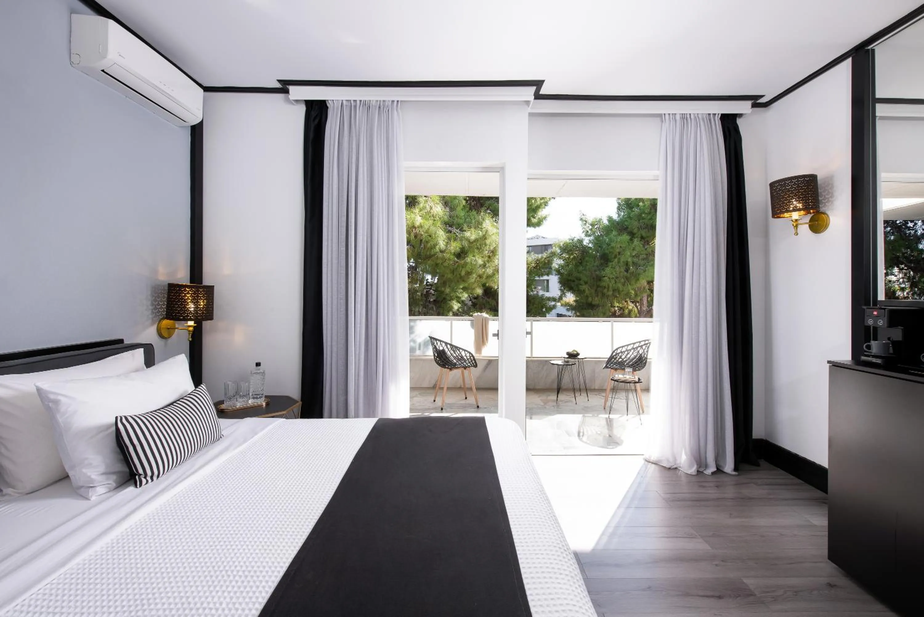 View (from property/room), Bed in Athenian Riviera Hotel& Suites