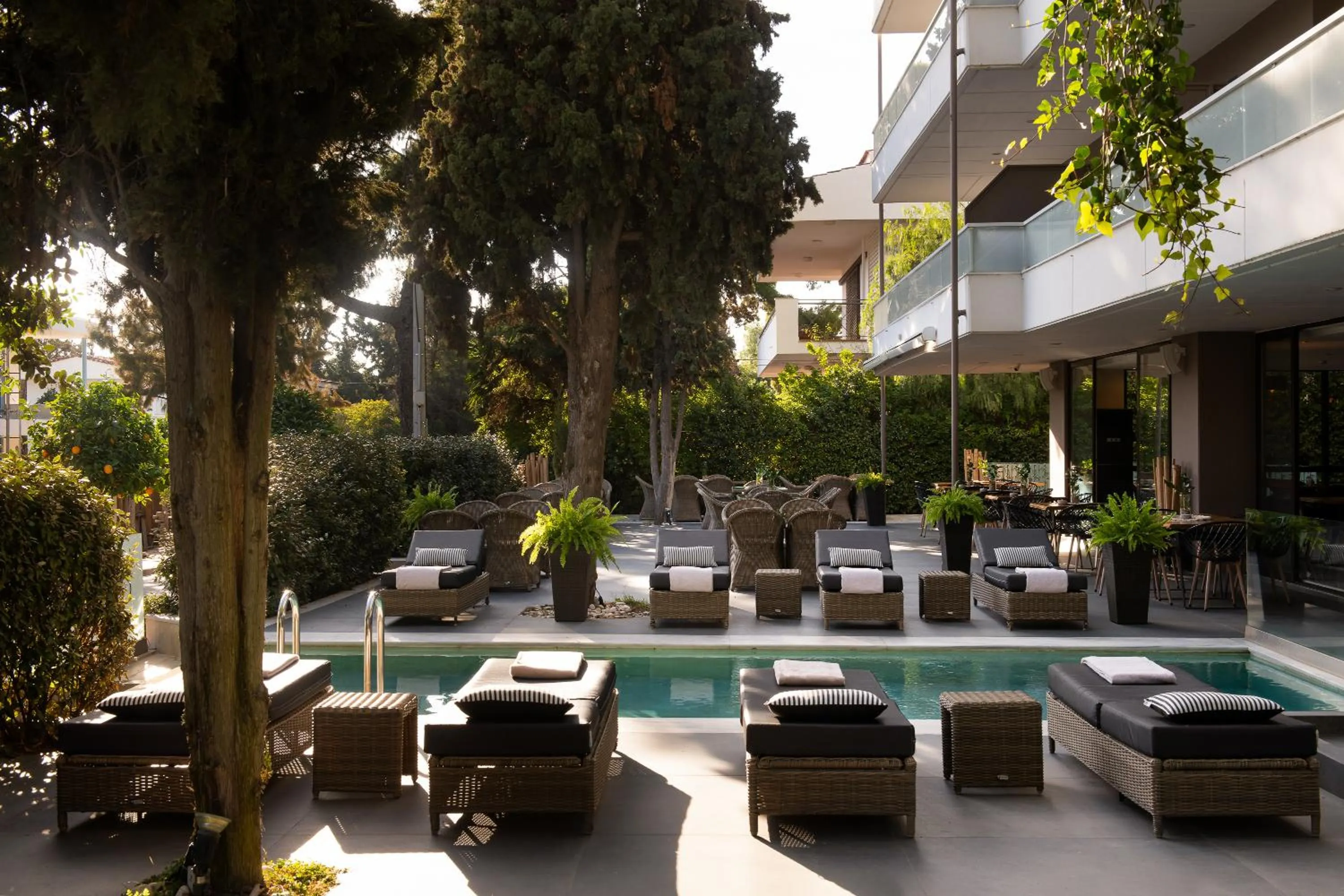 Swimming pool in Athenian Riviera Hotel& Suites