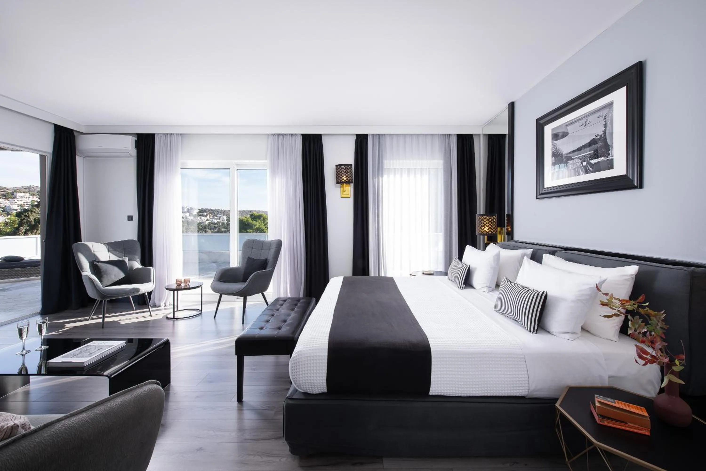 Bedroom in Athenian Riviera Hotel& Suites