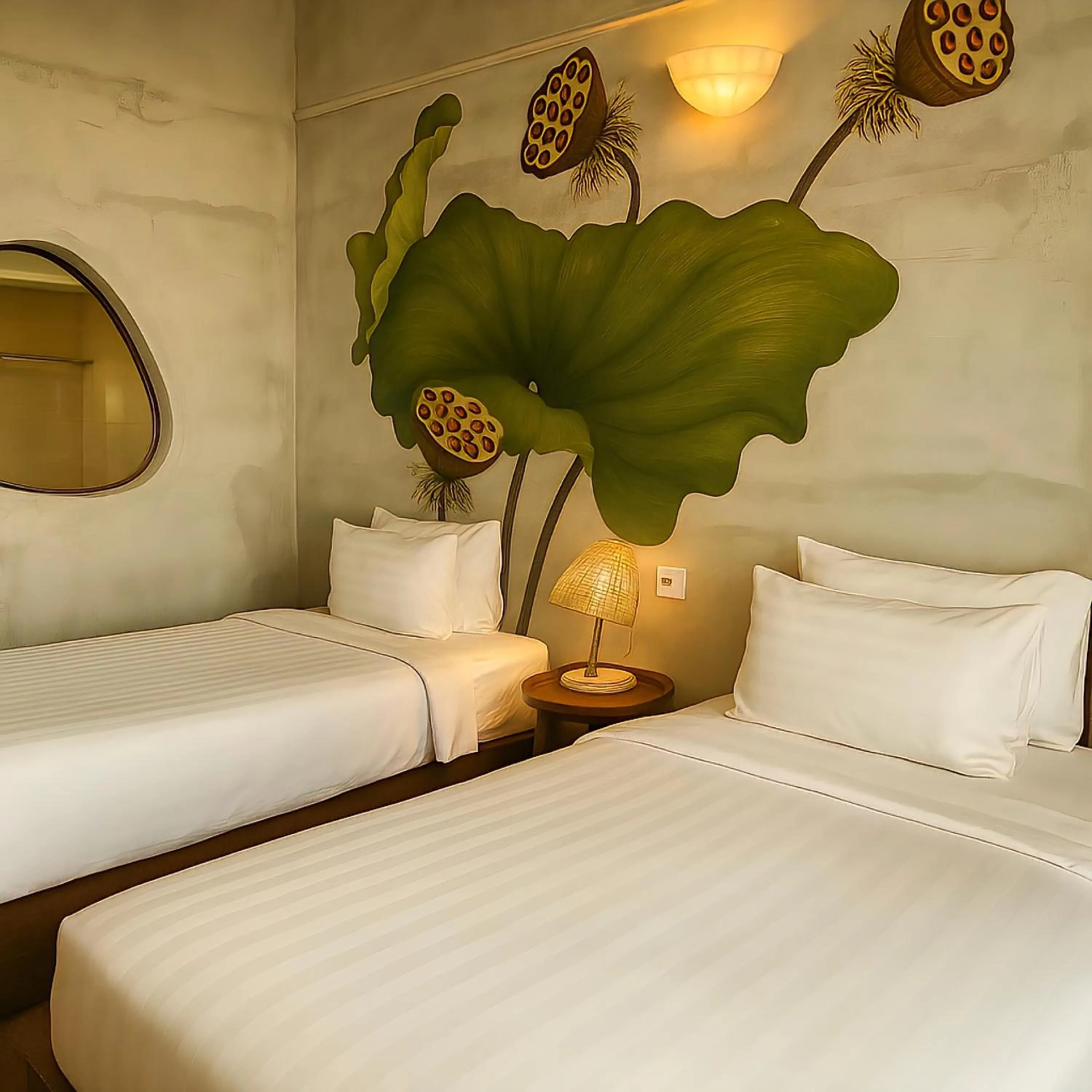 Bed in MissBamboo Hotel Nha Trang
