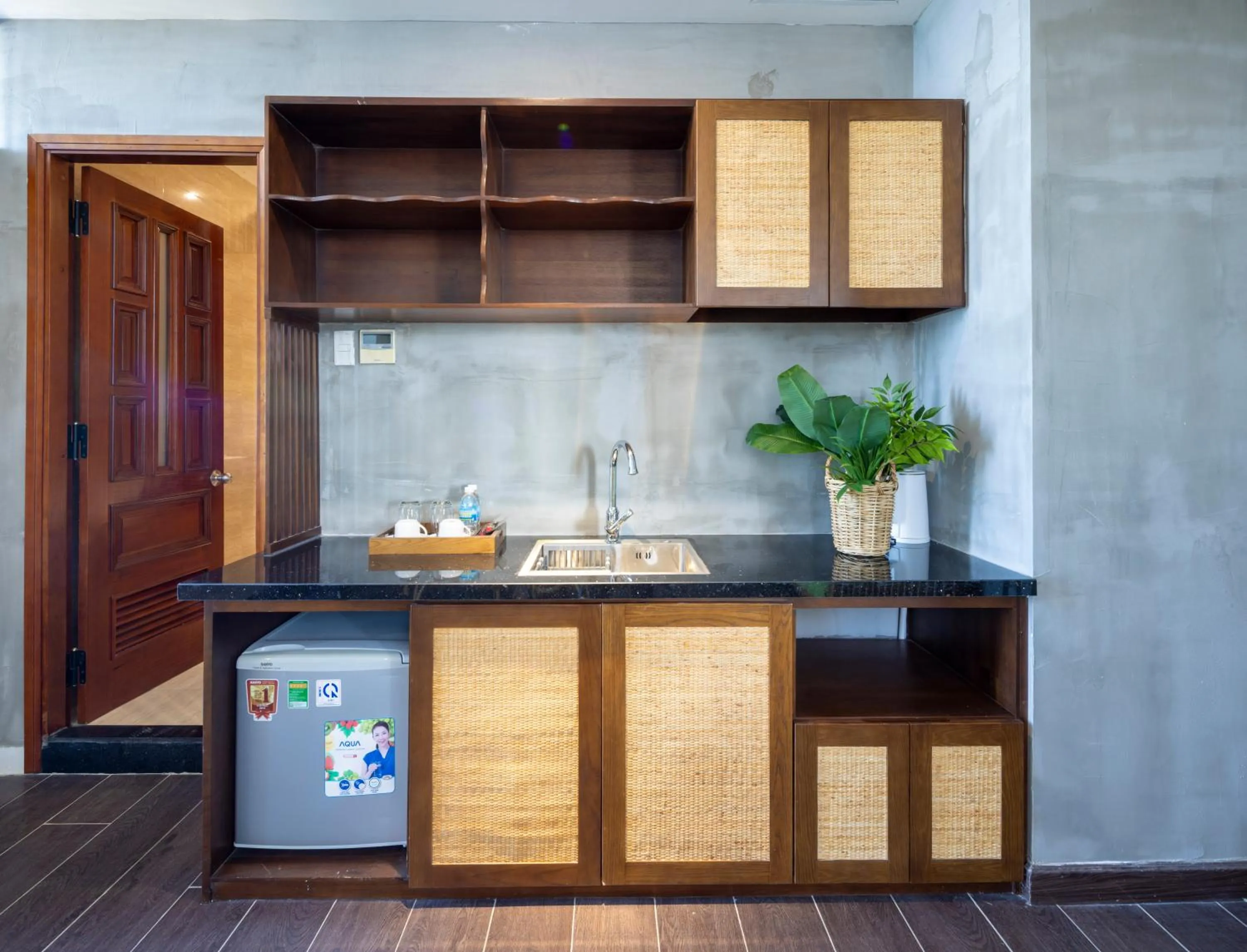 Kitchen or kitchenette in MissBamboo Hotel Nha Trang