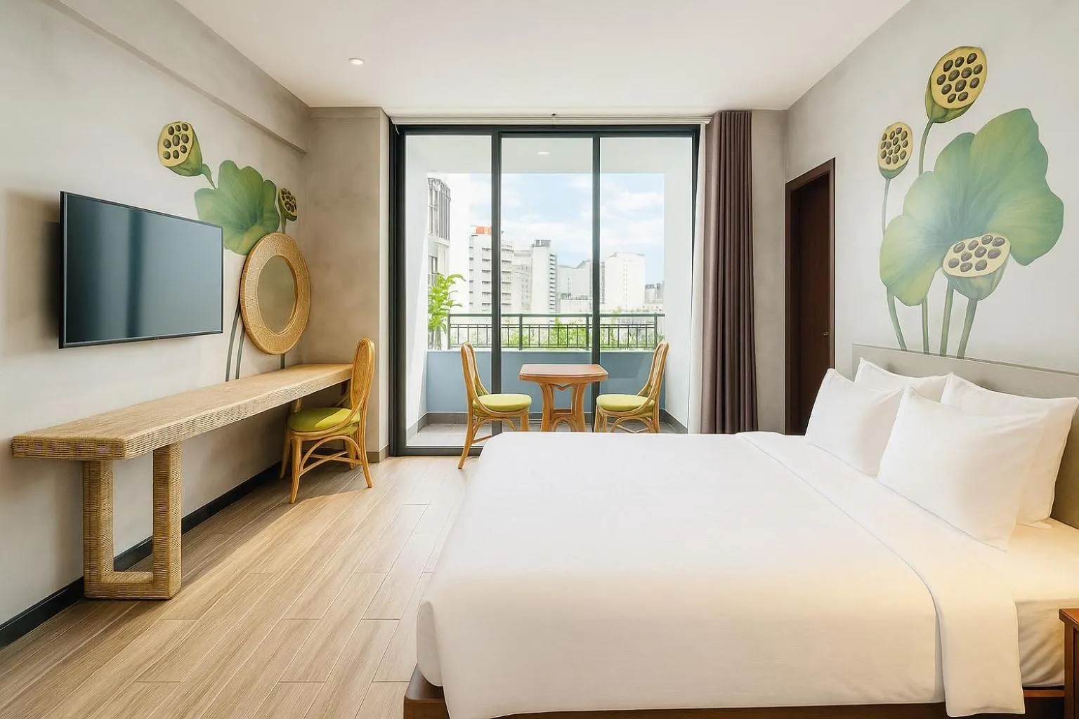 Bed in MissBamboo Hotel Nha Trang