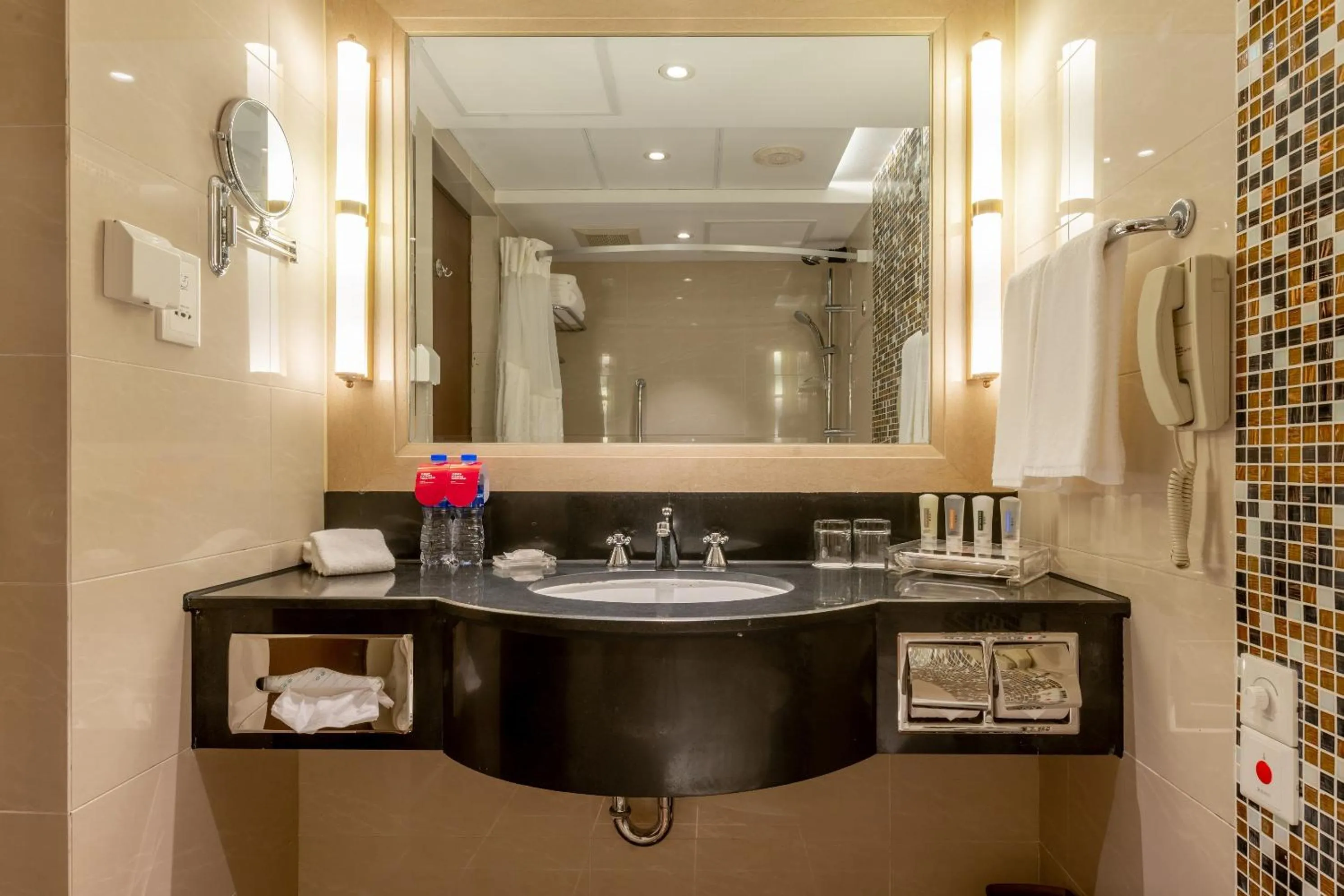 Bathroom in Crowne Plaza Shanghai by IHG