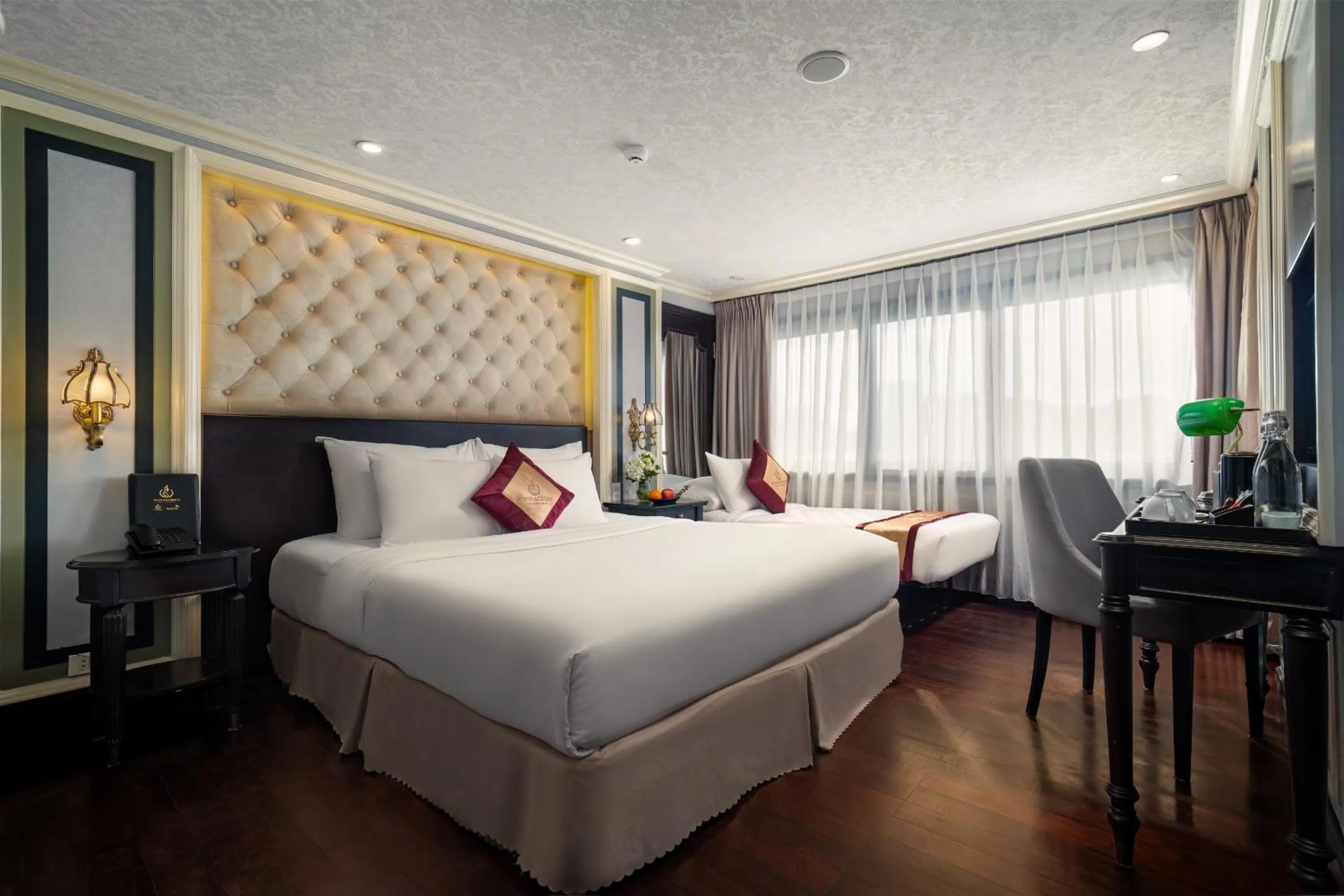 Bedroom, Bed in Halong Athena Cruise