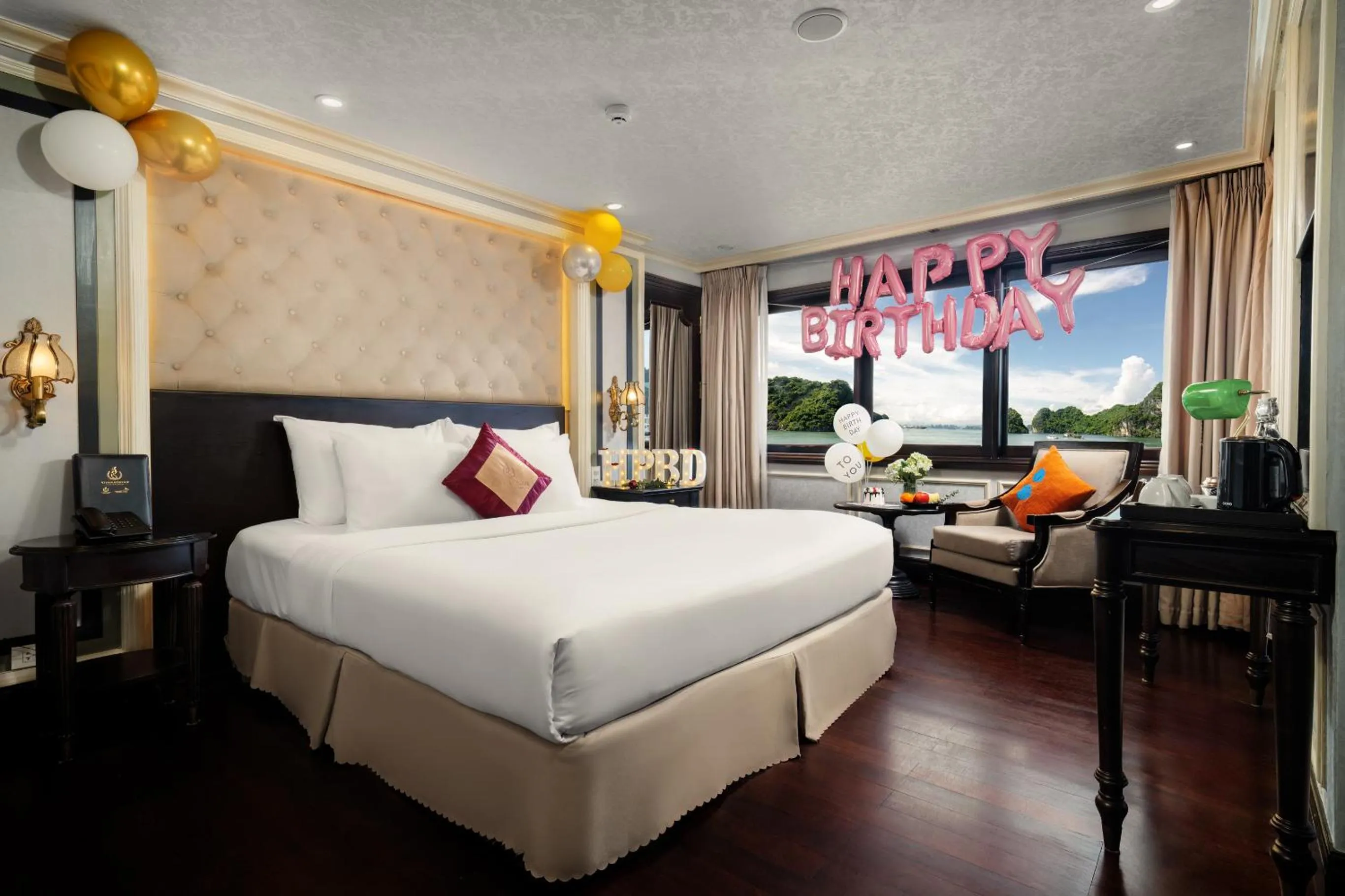 Bedroom, Bed in Halong Athena Cruise