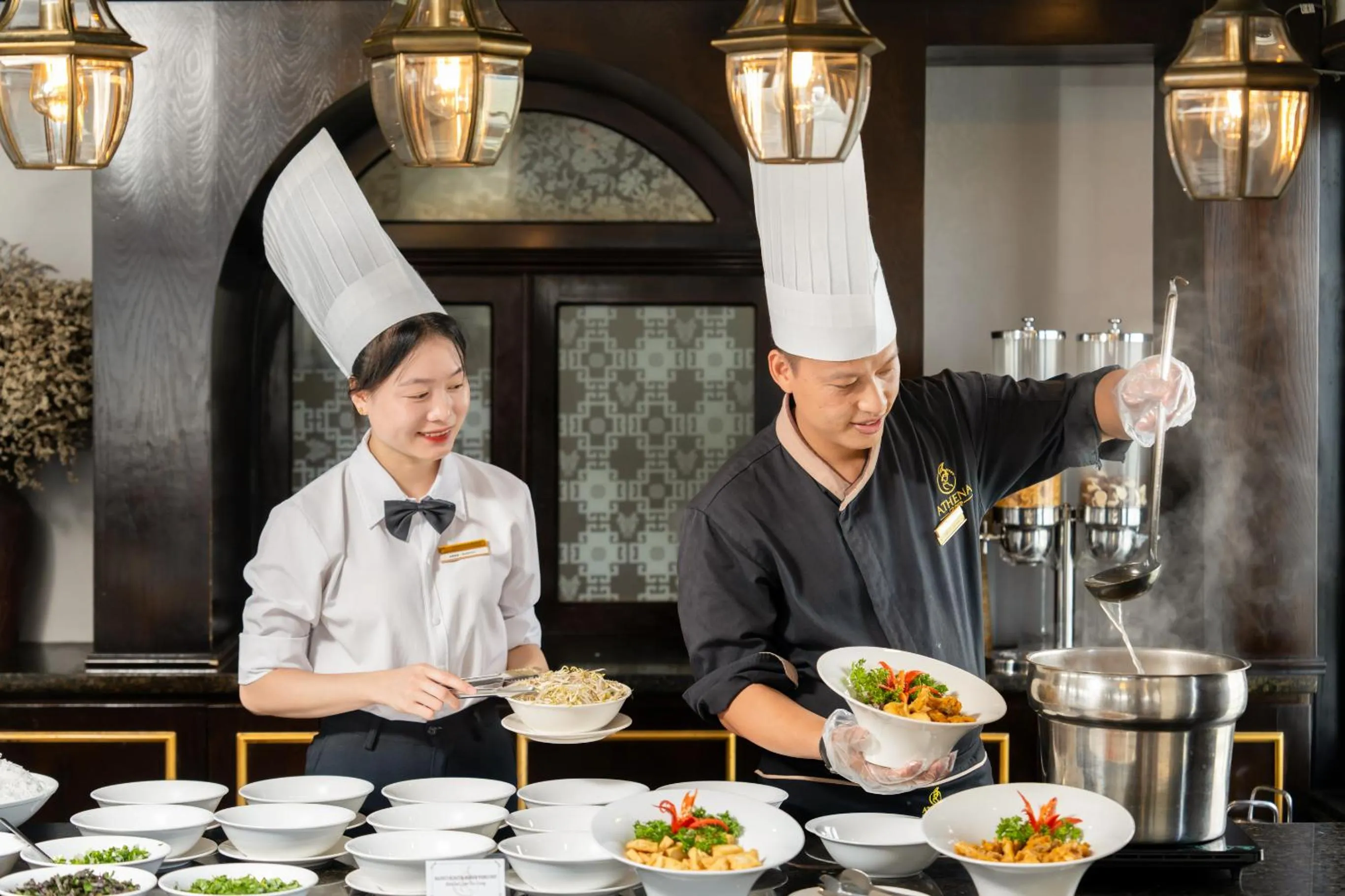 Breakfast in Halong Athena Cruise