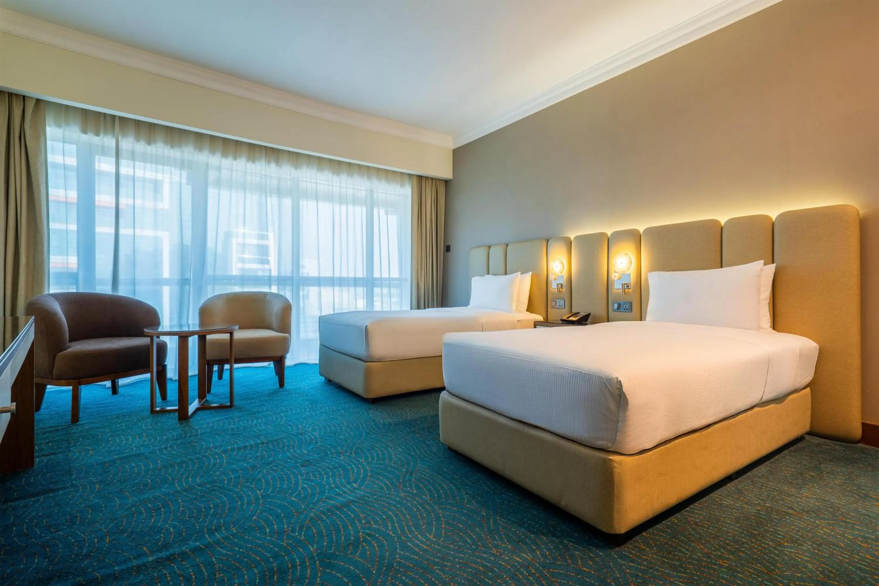 Bed in DoubleTree by Hilton Dubai Port Saeed