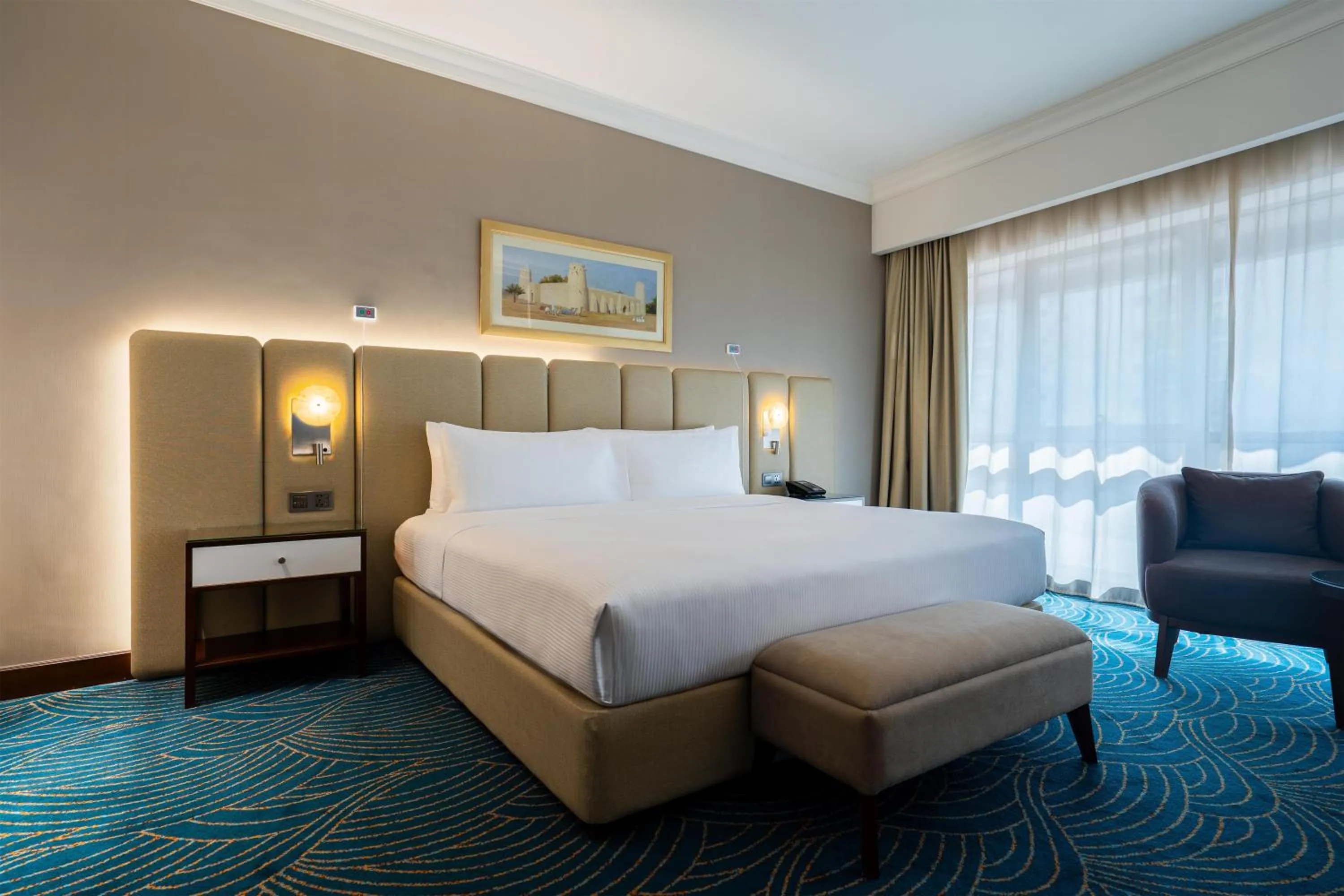 Bed in DoubleTree by Hilton Dubai Port Saeed