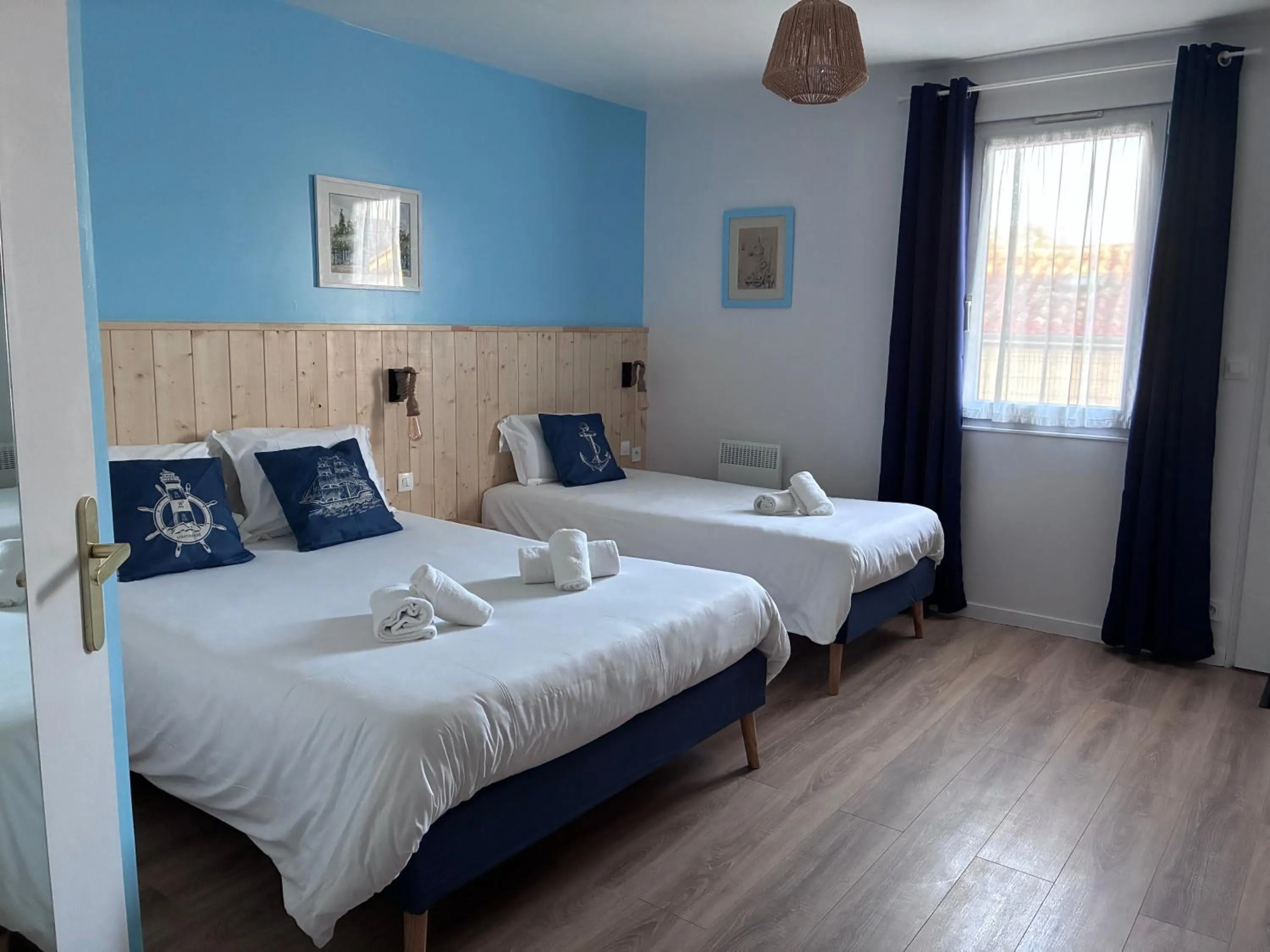 Bed in Hotel Marjolaine