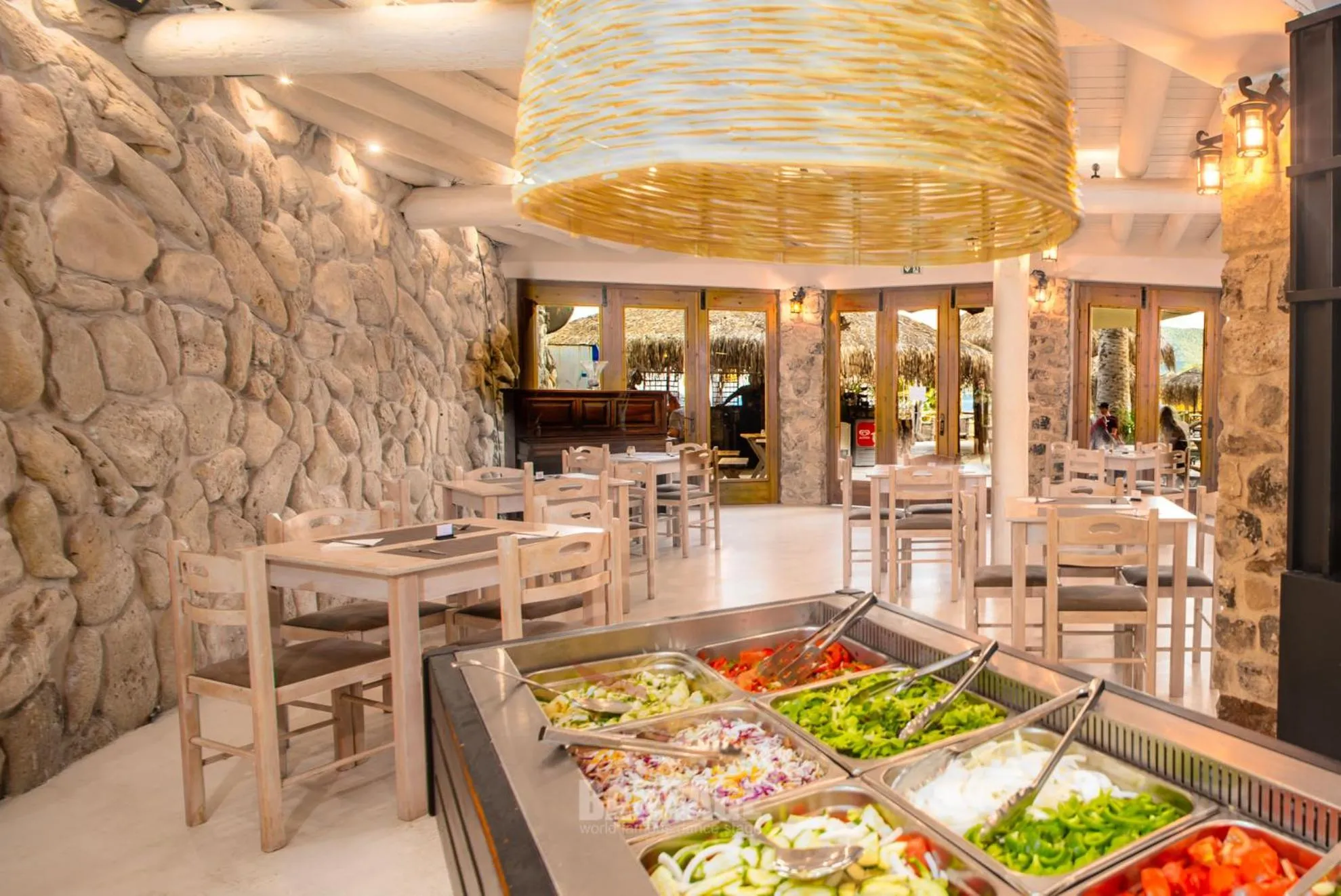 Buffet breakfast in Gloria Maris Hotel Suites and Villas