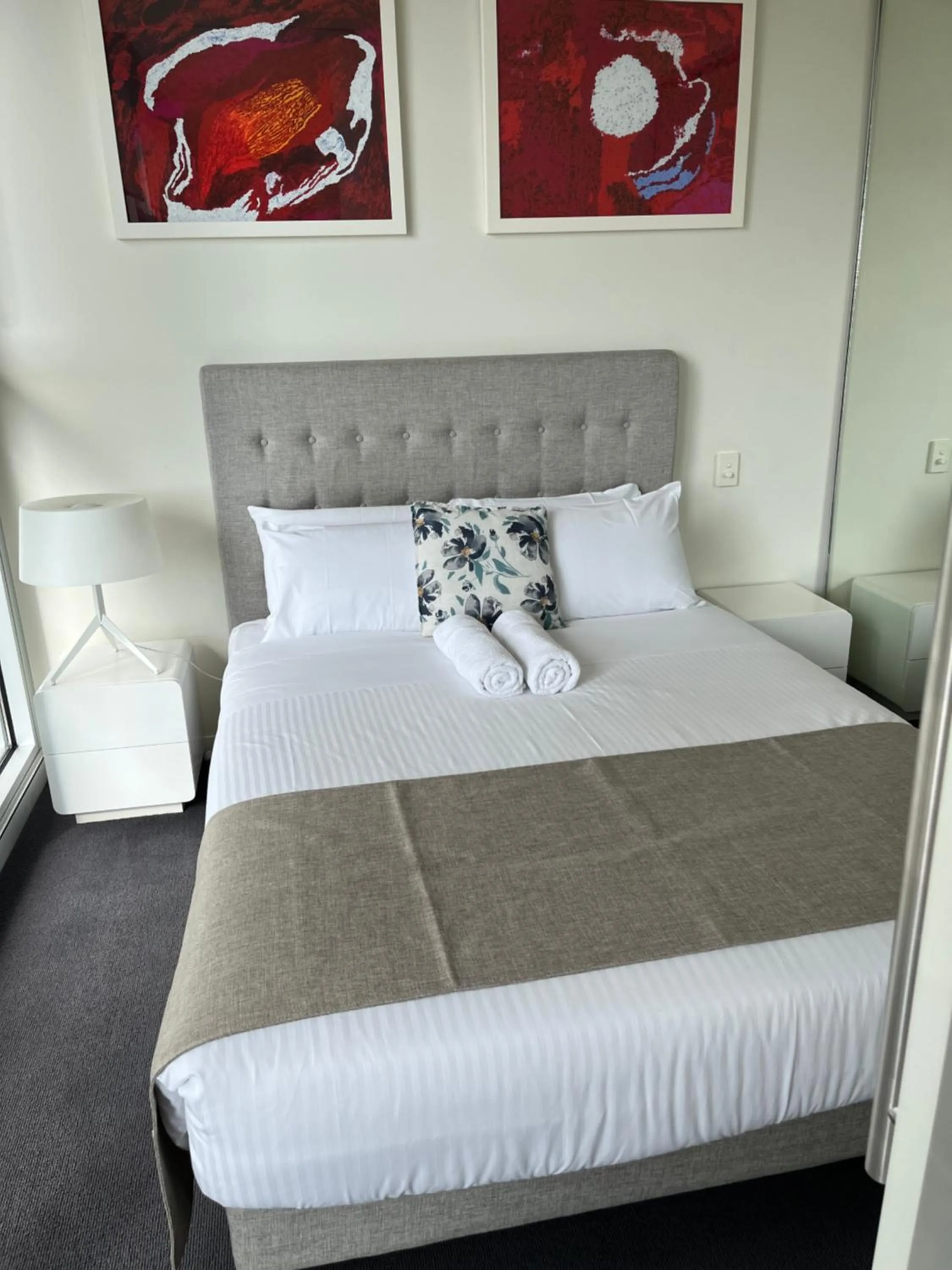 Bed in Tasha's Apartments on Warwick