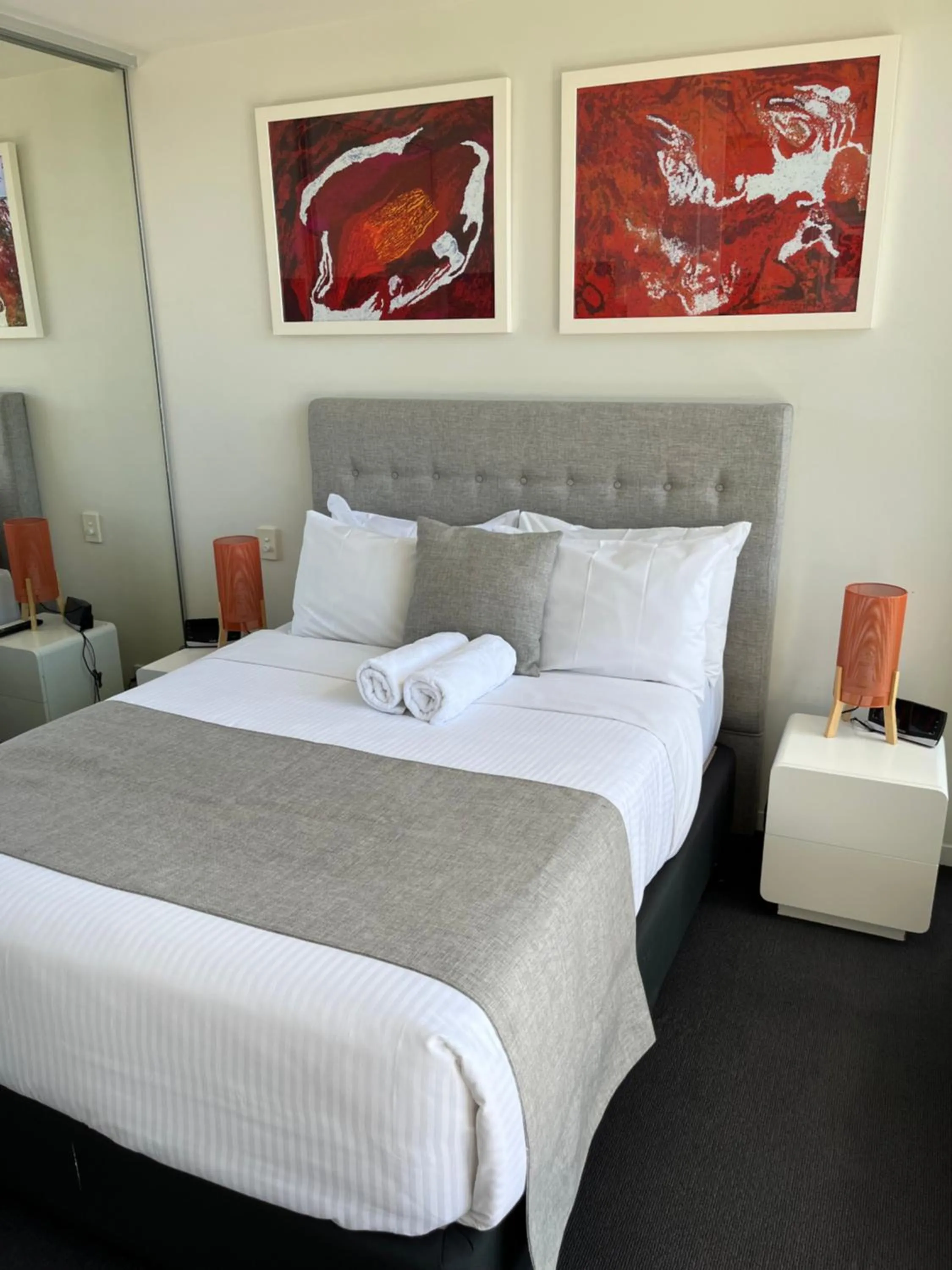 Bed in Tasha's Apartments on Warwick