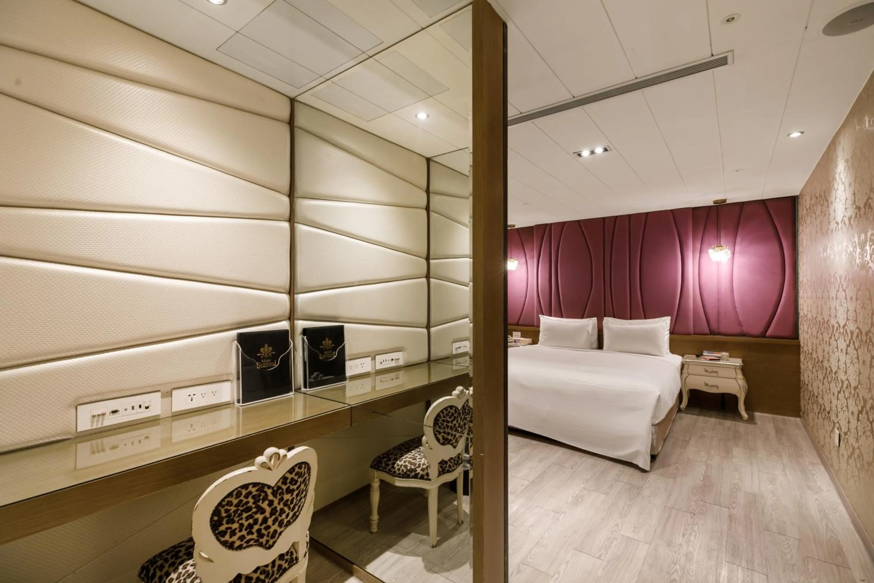 Bed in Surreal Motel