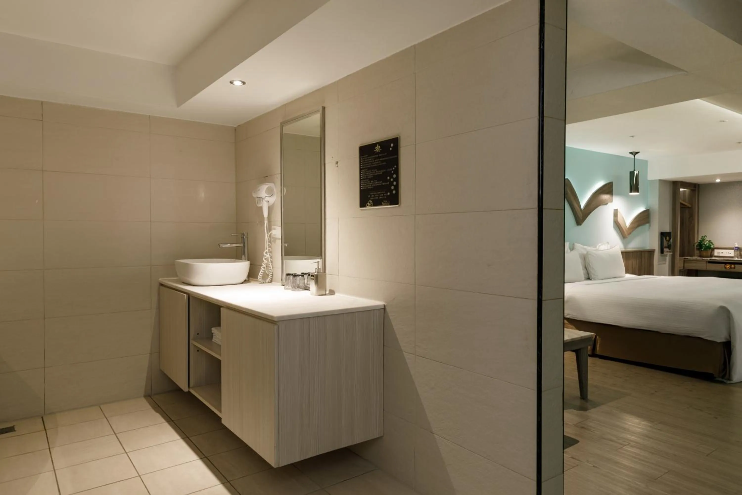 Bed in Surreal Motel