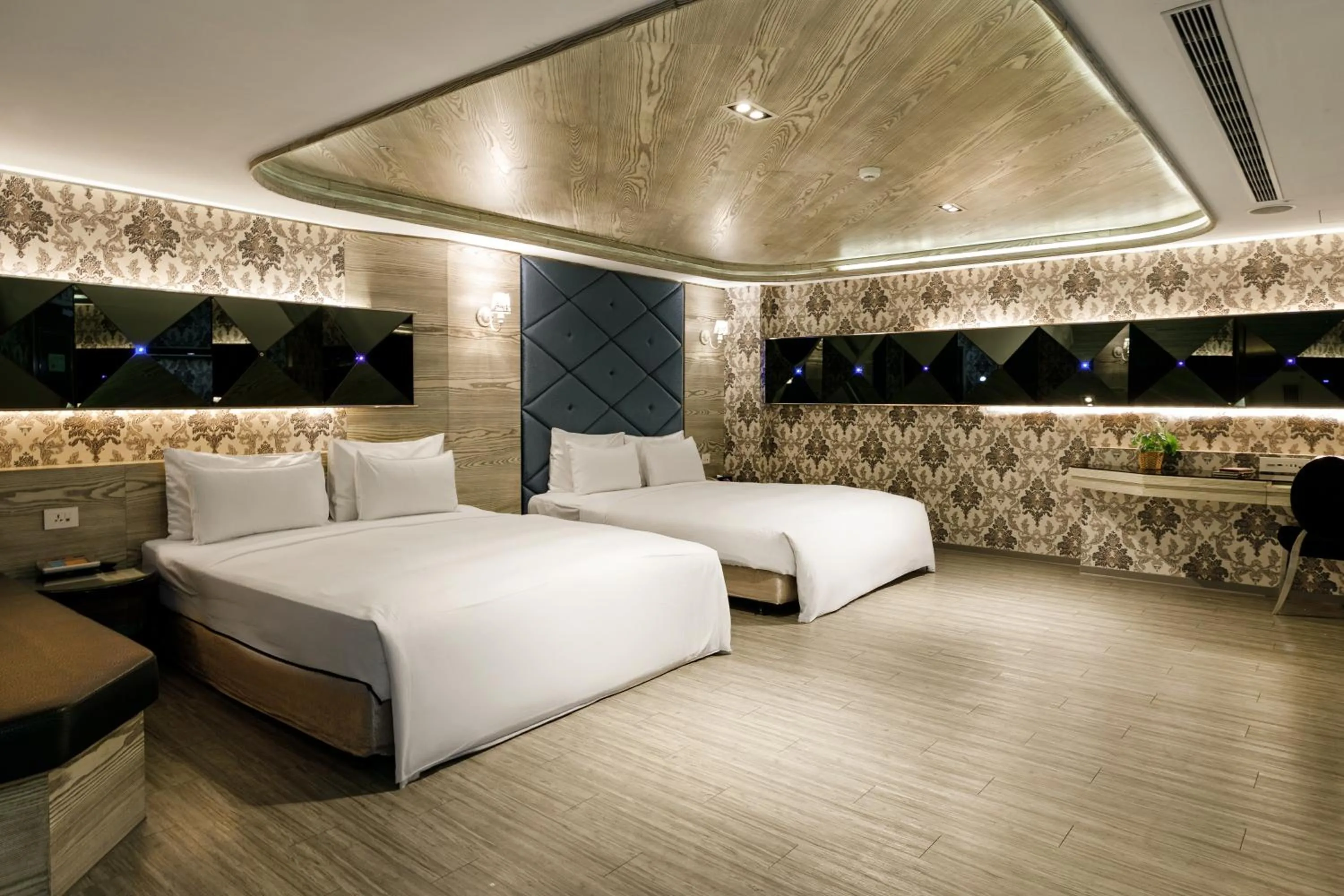 Bed in Surreal Motel