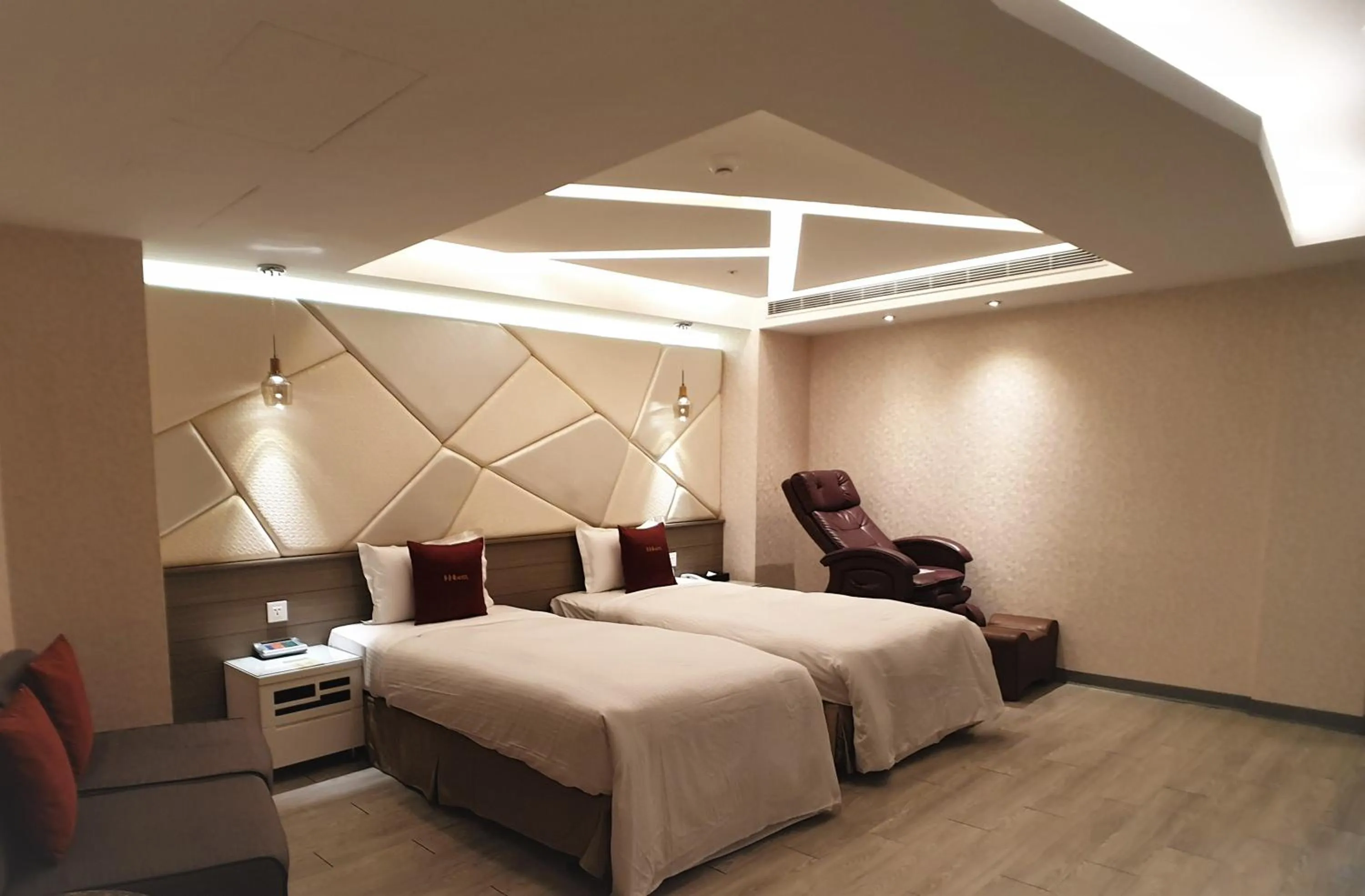 Bed in Surreal Motel