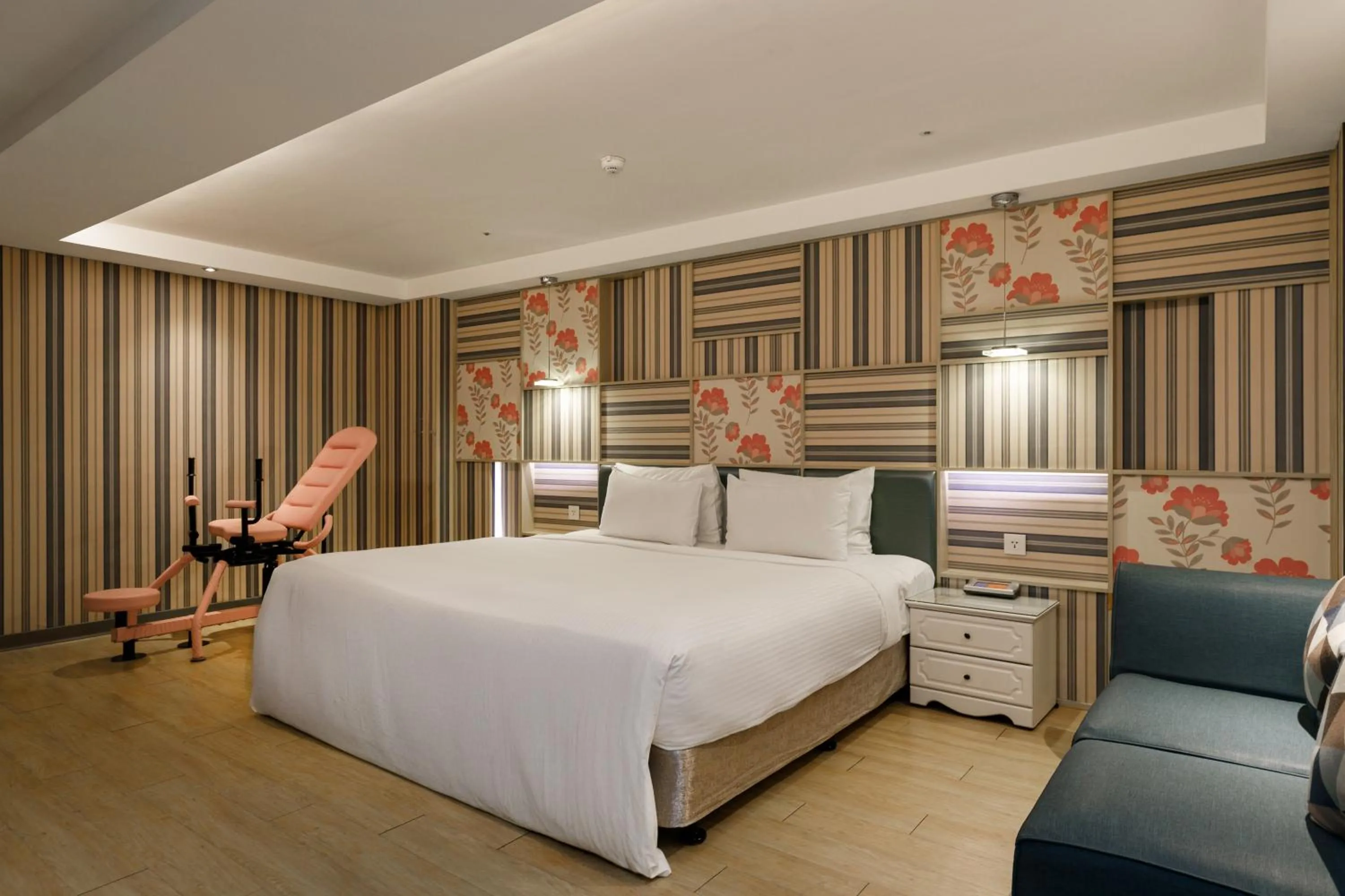 Bed in Surreal Motel