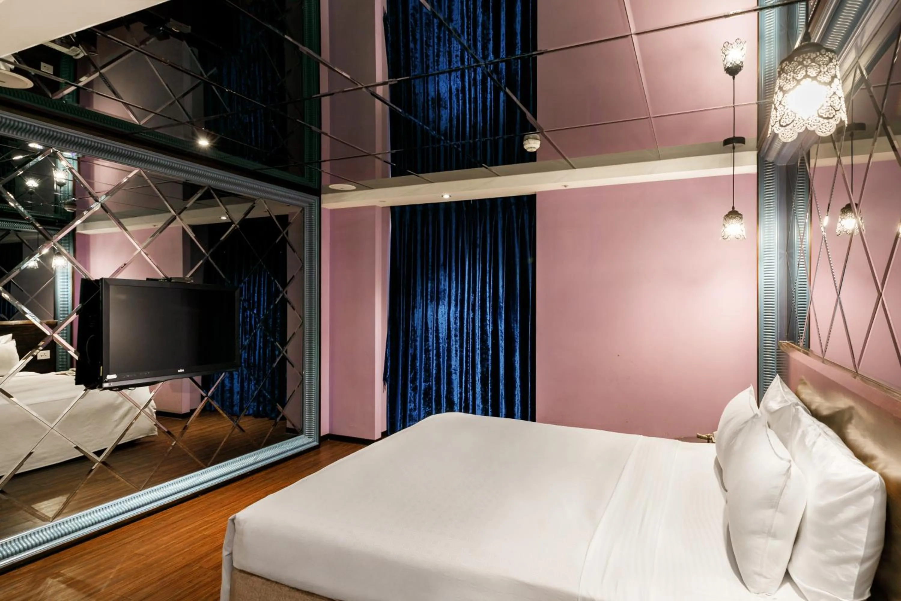 Bed in Surreal Motel