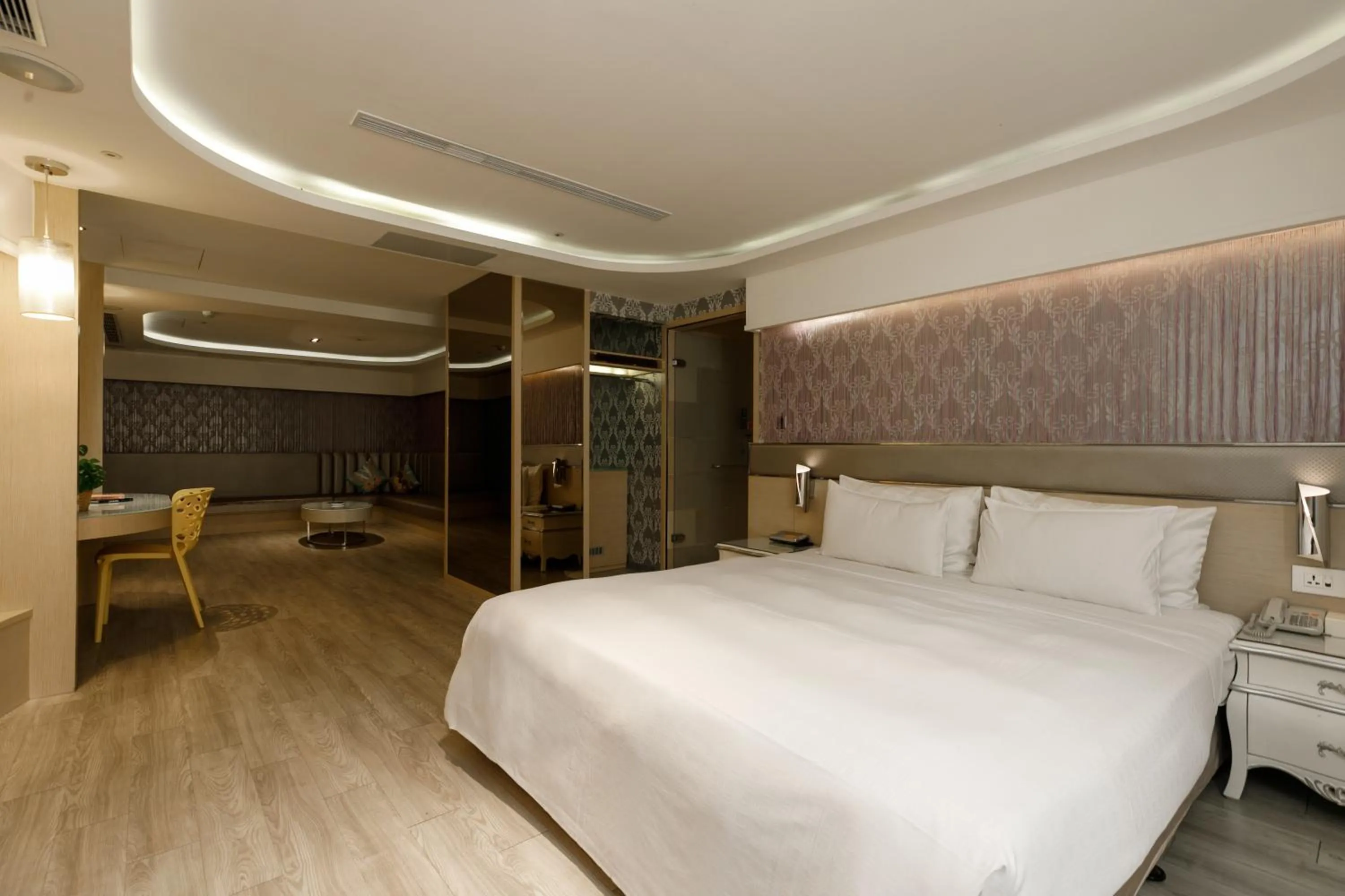 Bed in Surreal Motel