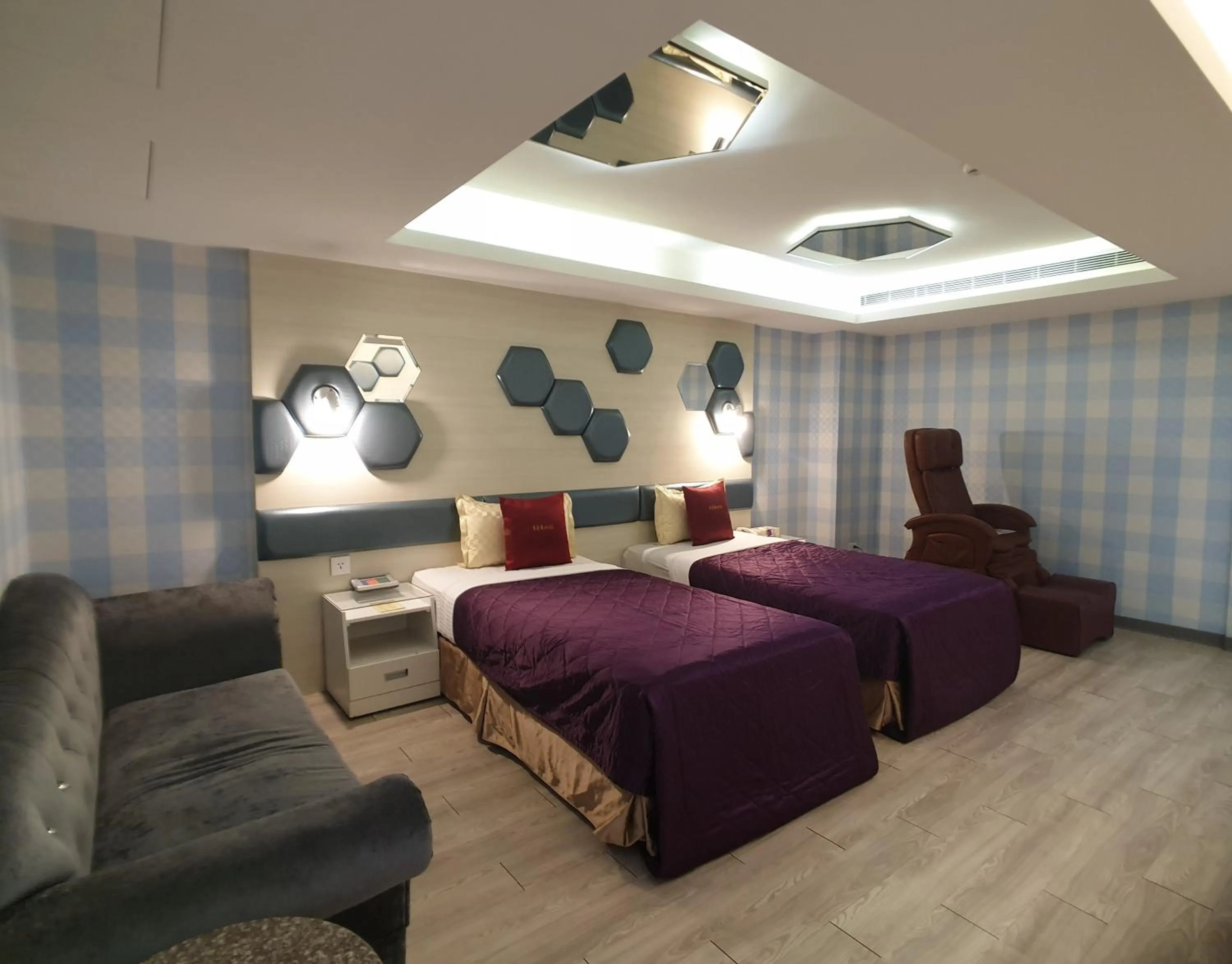 Bed in Surreal Motel