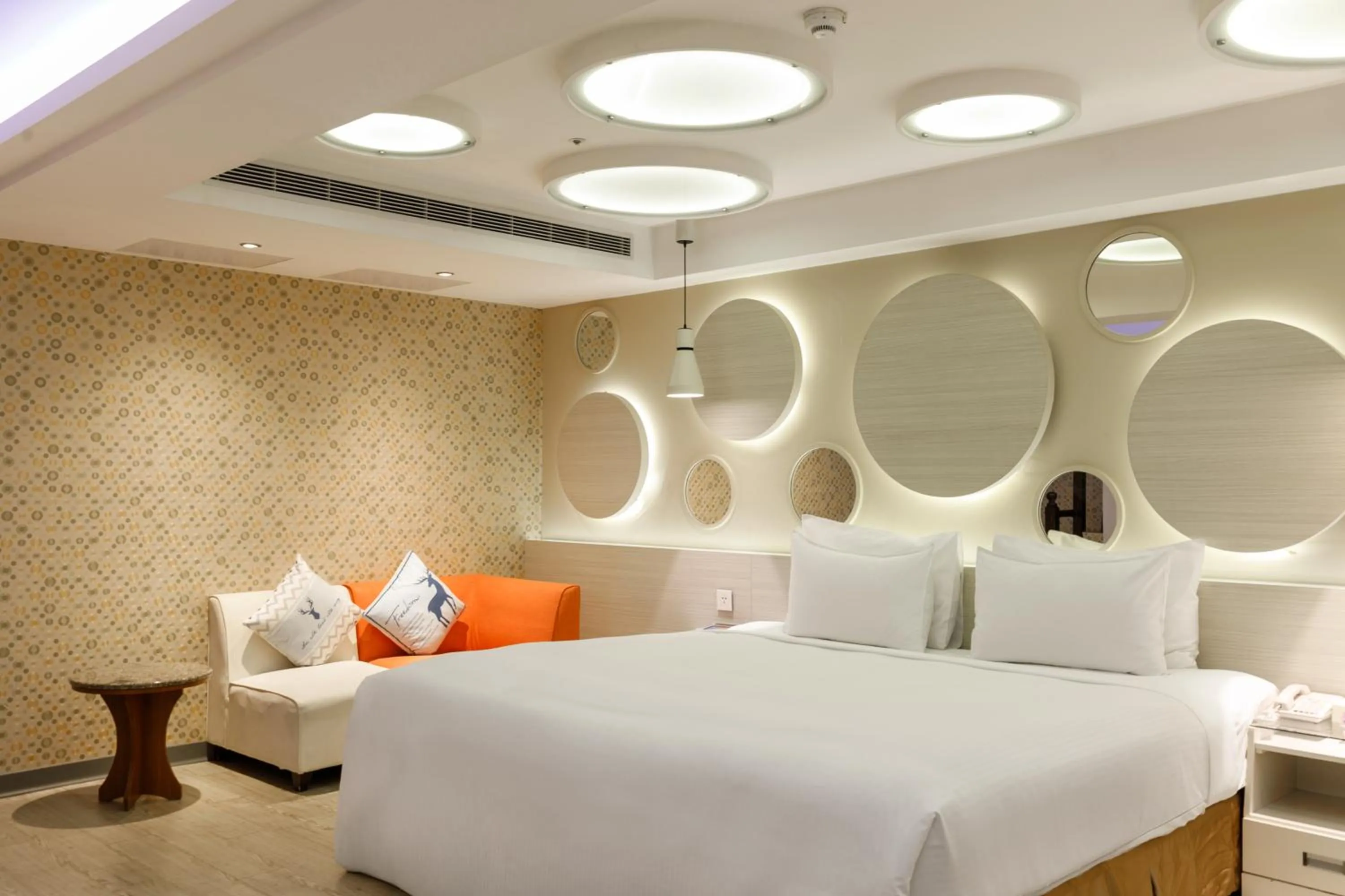 Bed in Surreal Motel