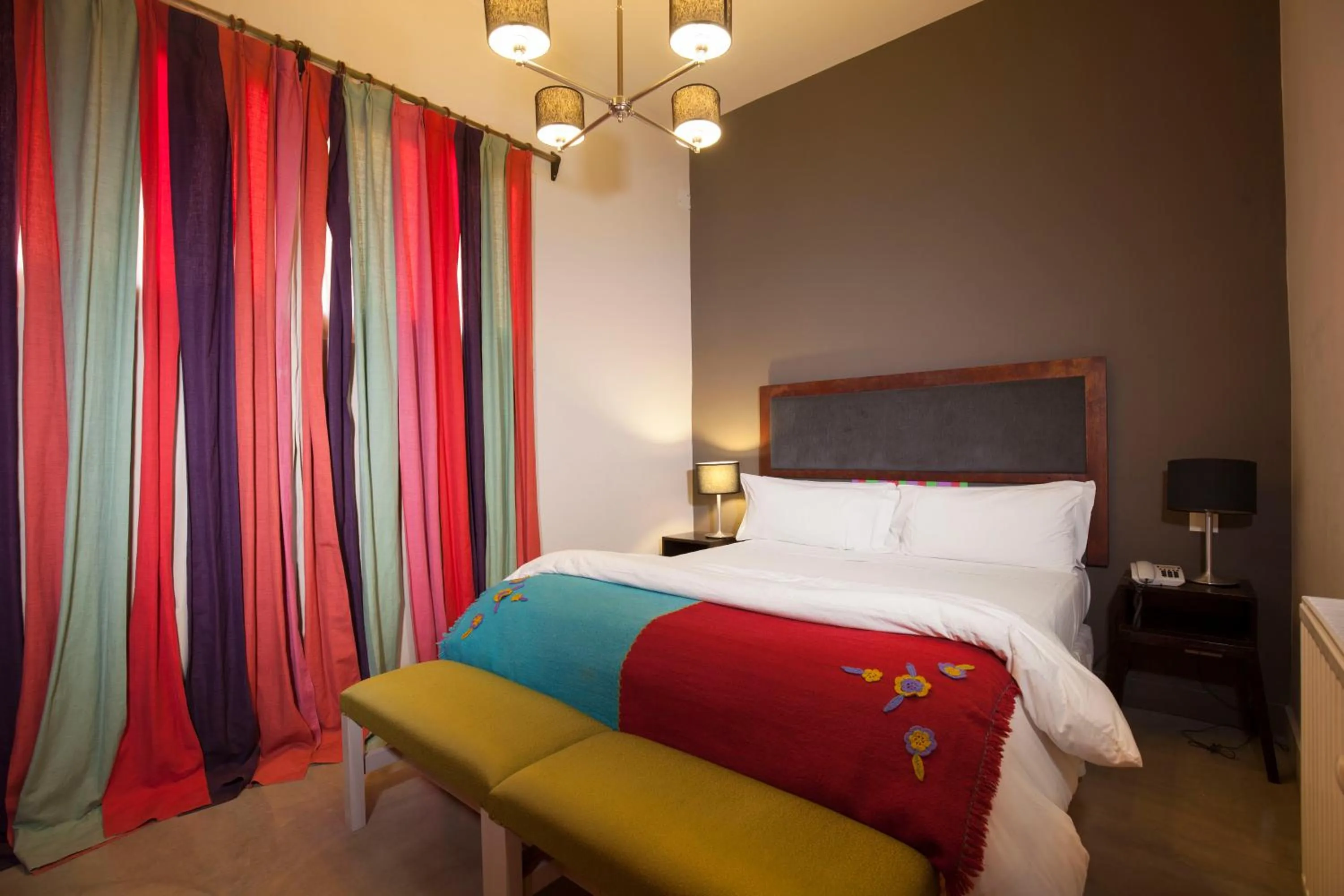 Bed in Hotel Huacalera