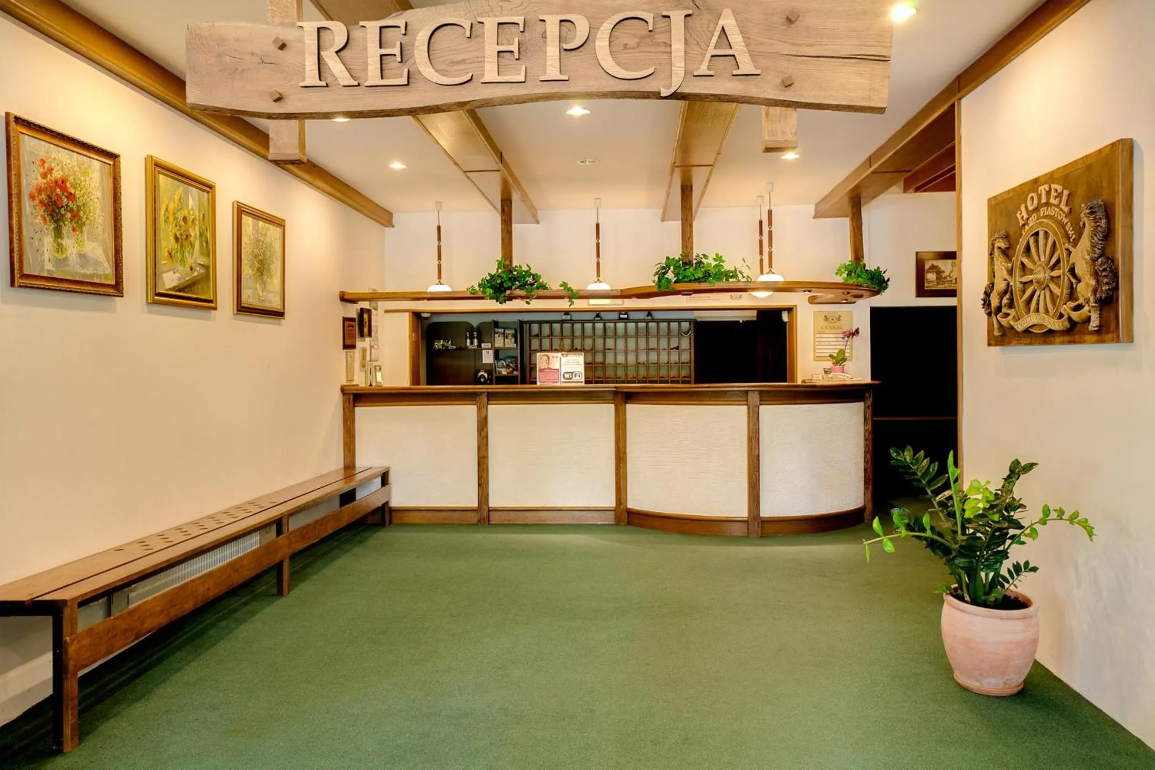 Lobby or reception in Hotel Zajazd Piastowski