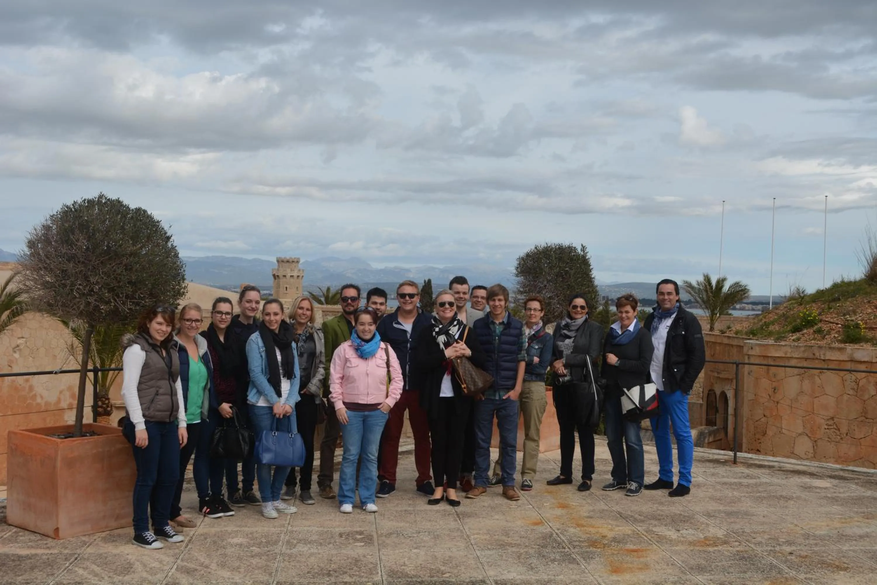 group of guests in Romantik Hotel Residenz am See