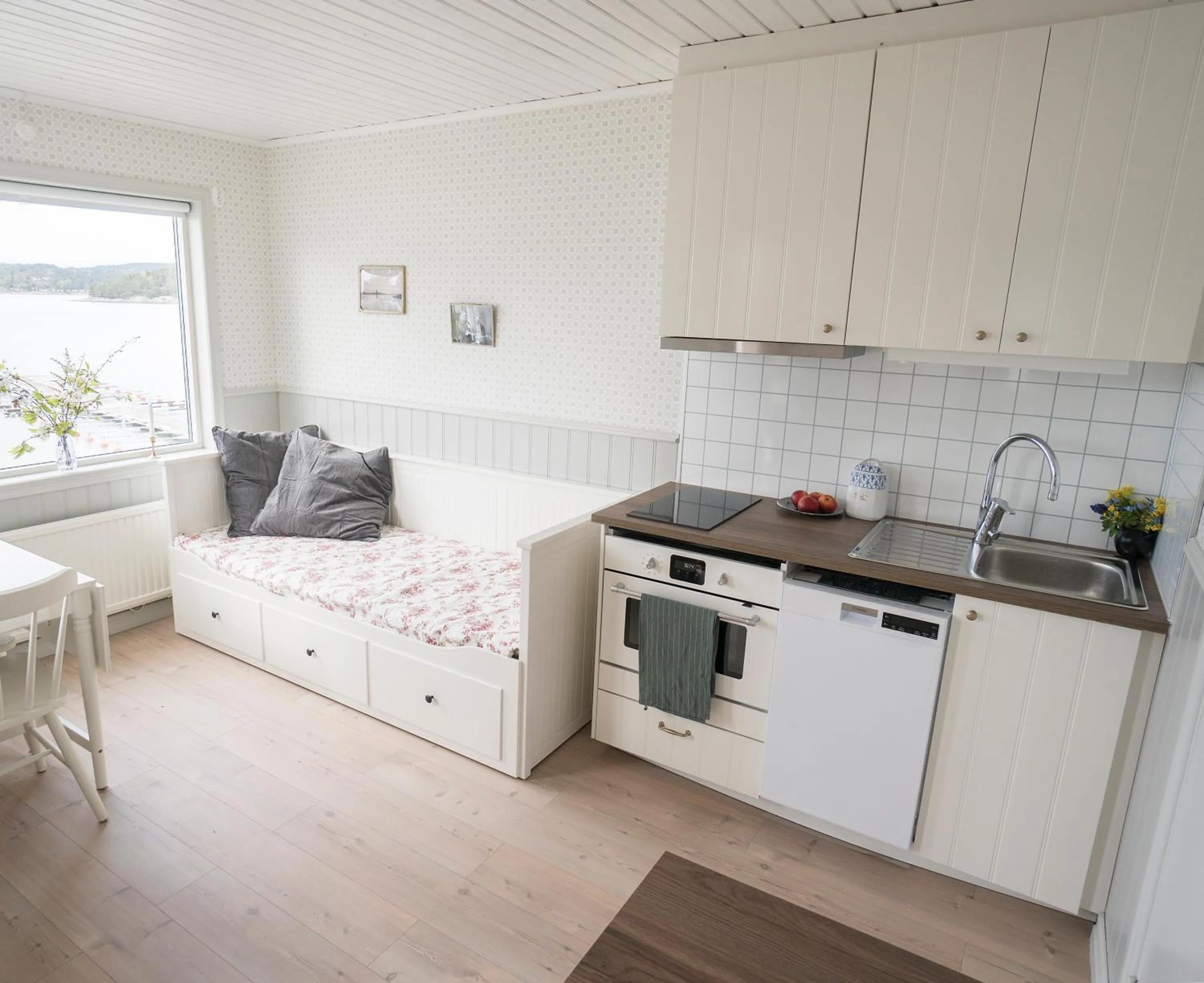 Kitchen or kitchenette in Anfasteröd Gårdsvik - Badstugorna