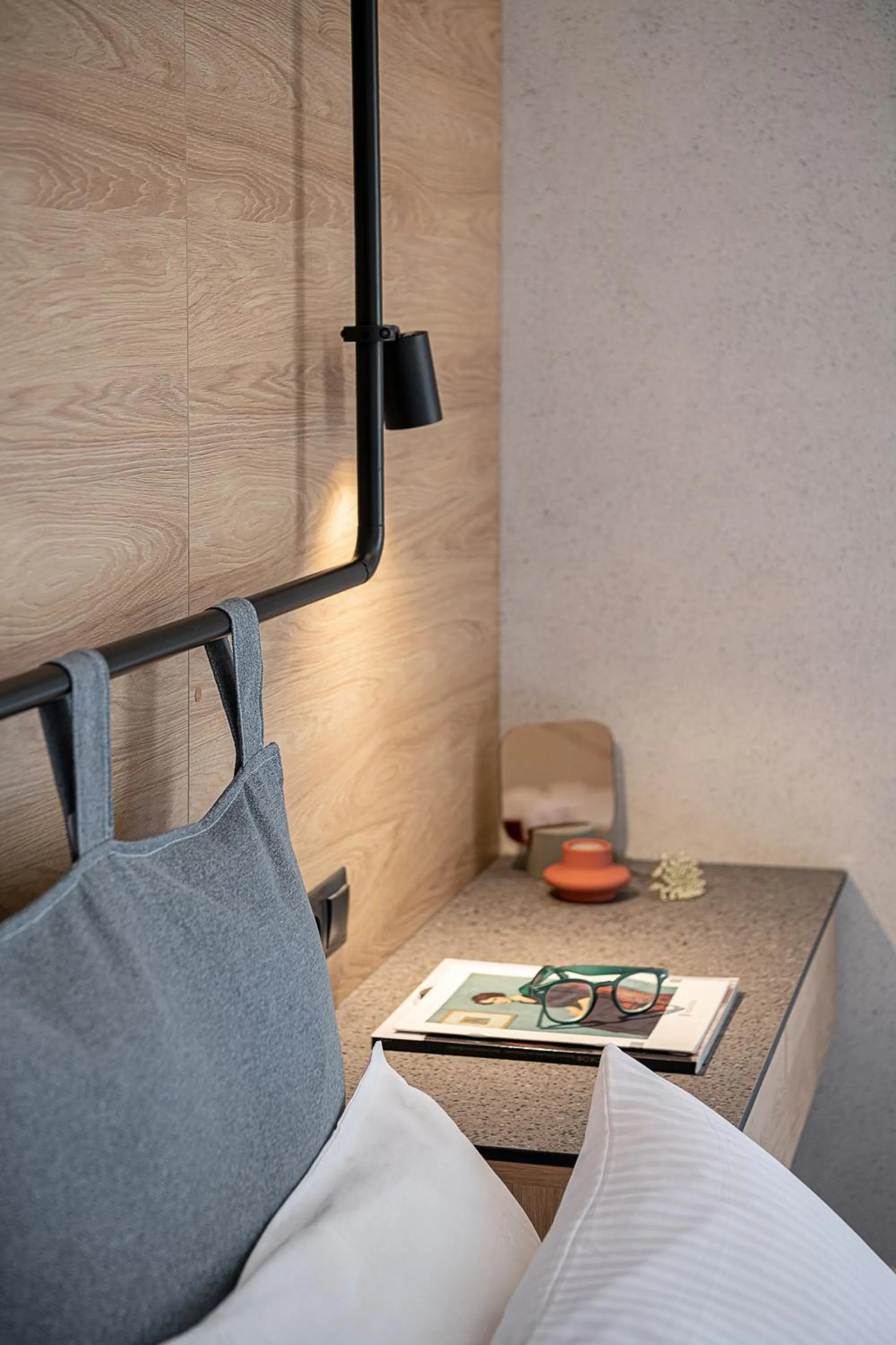 Bed in Amphitrite Hotel