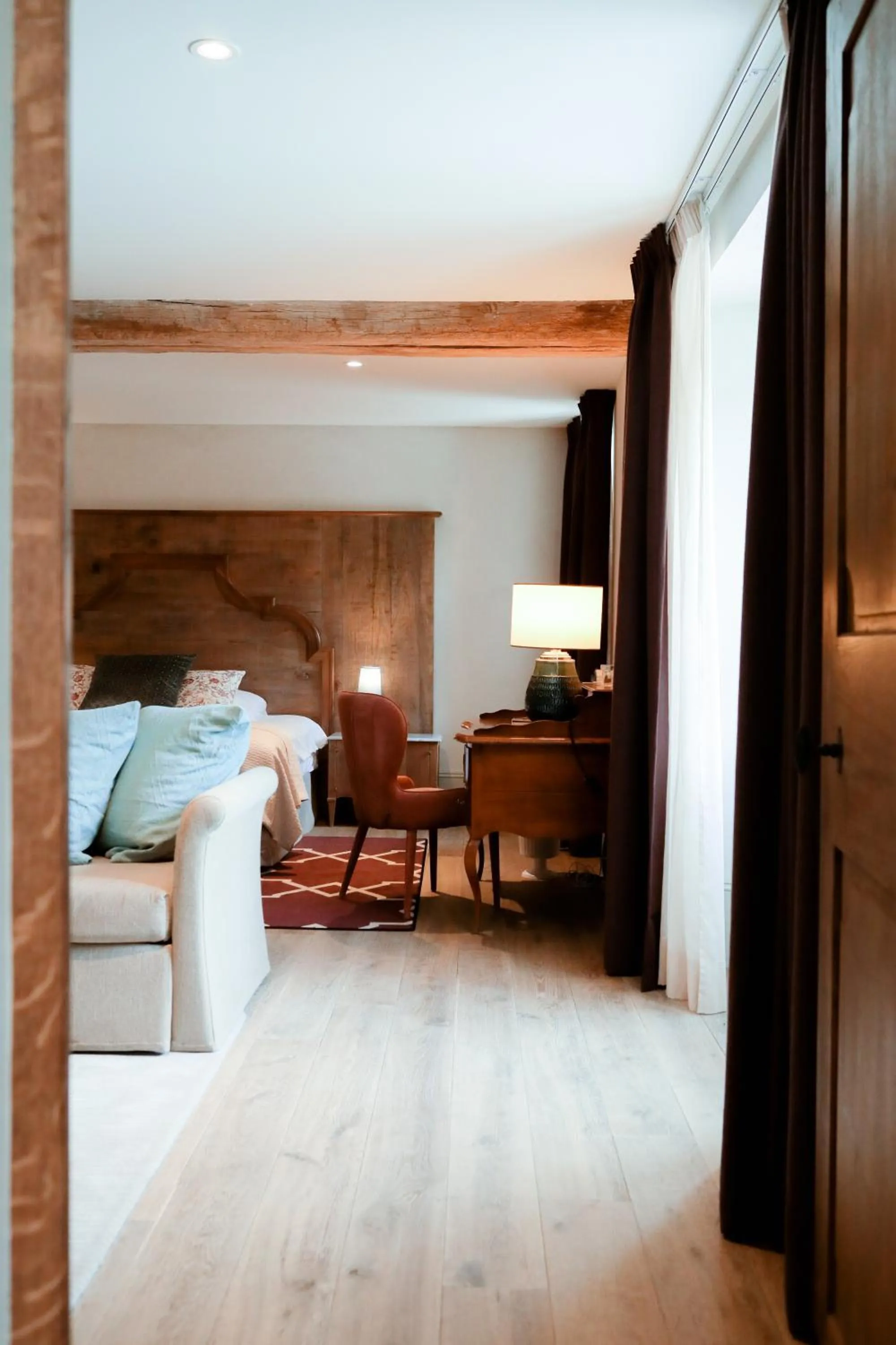 Bed in Château de Saulon