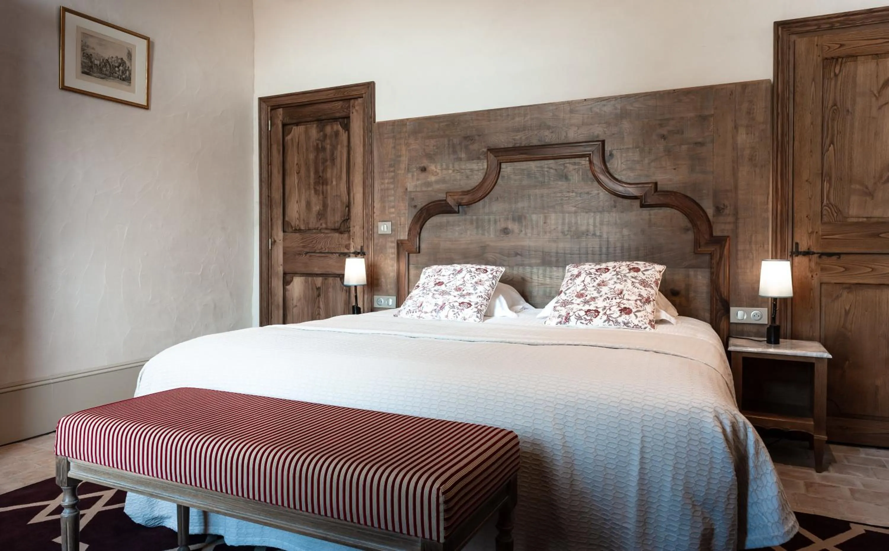 Bed in Château de Saulon