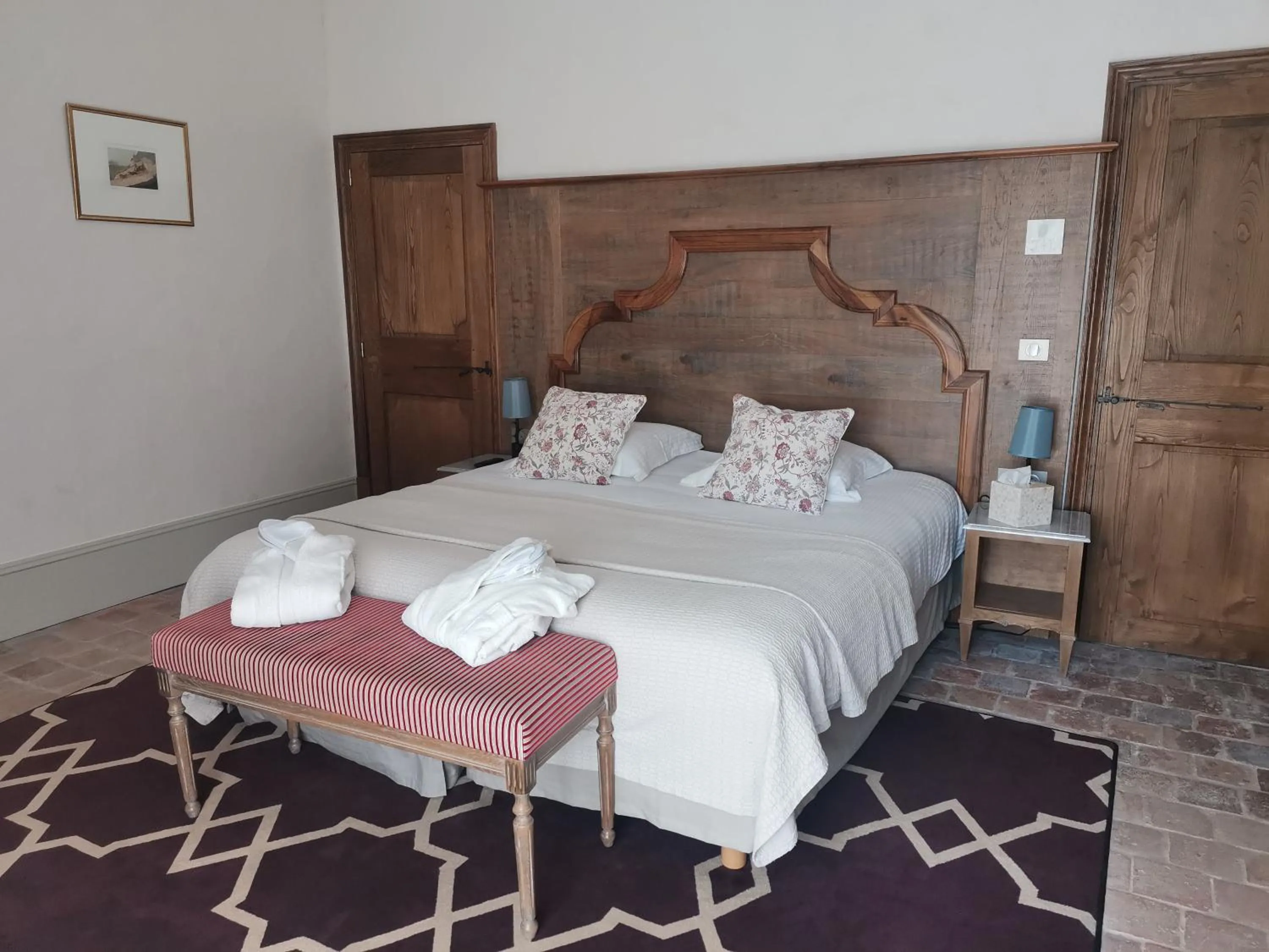 Bed in Château de Saulon