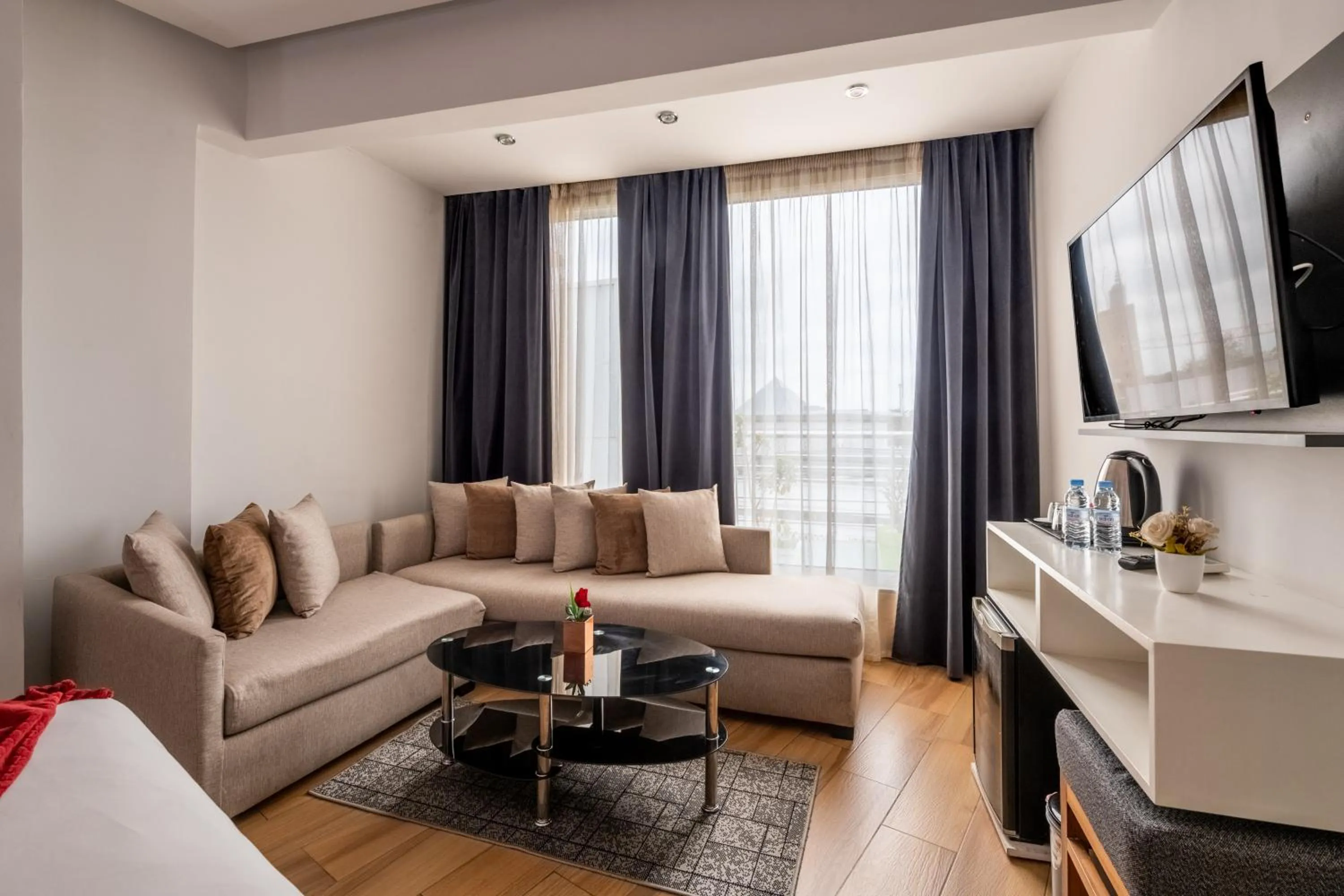 Communal lounge/ TV room in Hotel Le Musée