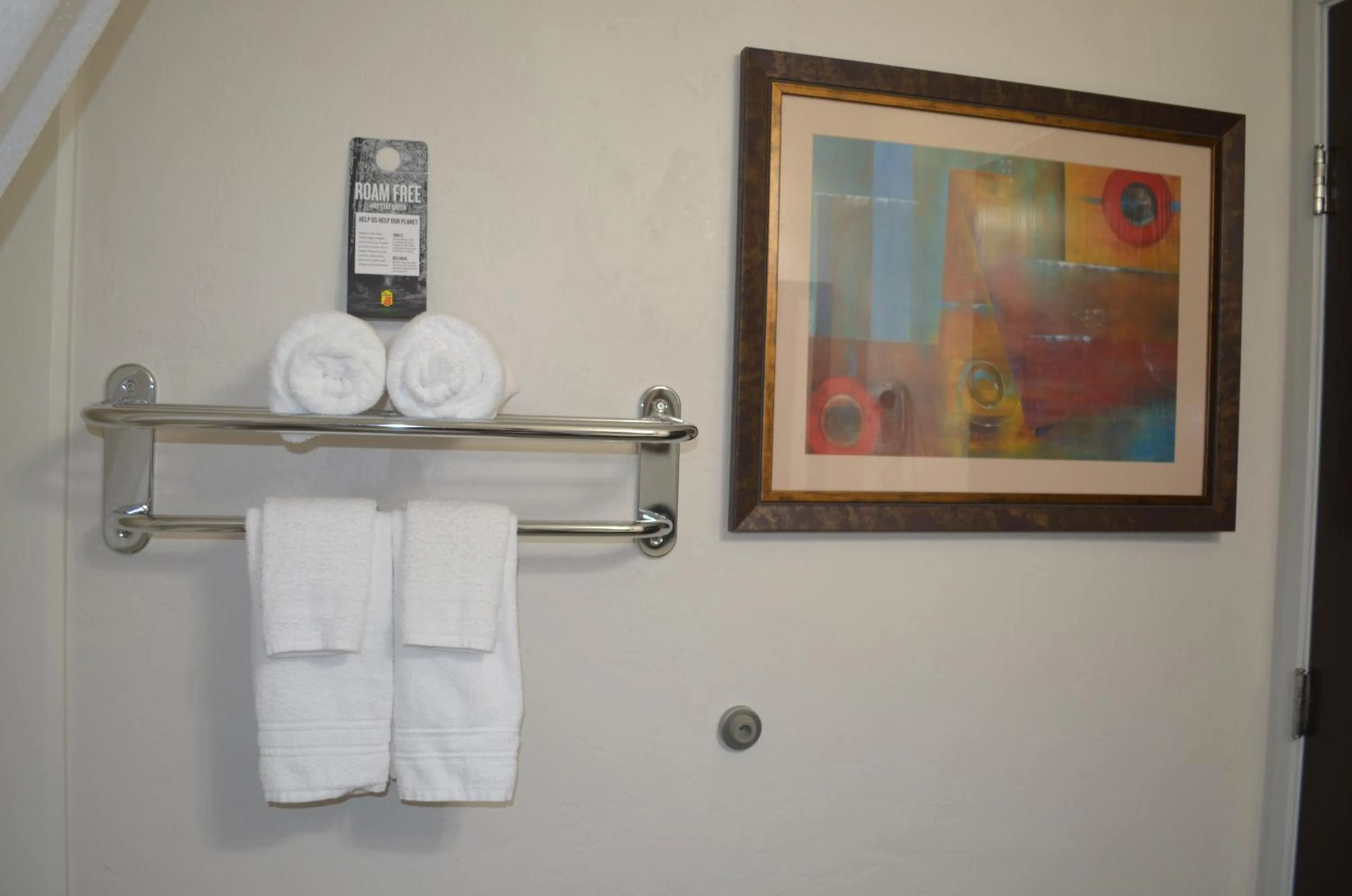 Bathroom in Super 8 by Wyndham Roseburg