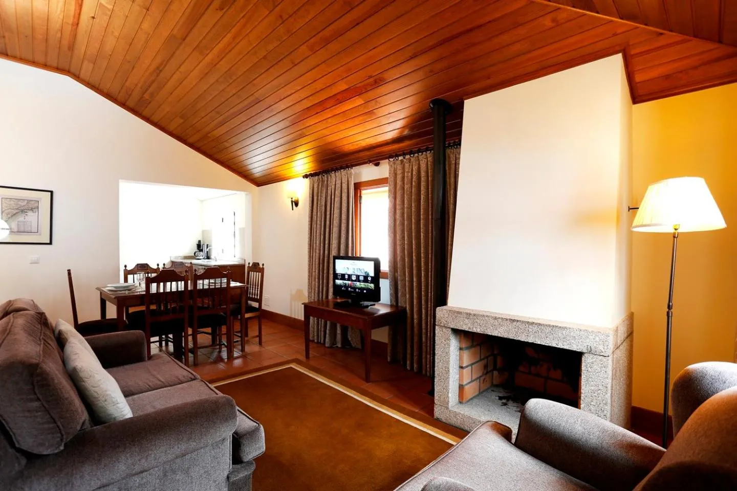 Living room in Parador Casa Da Insua