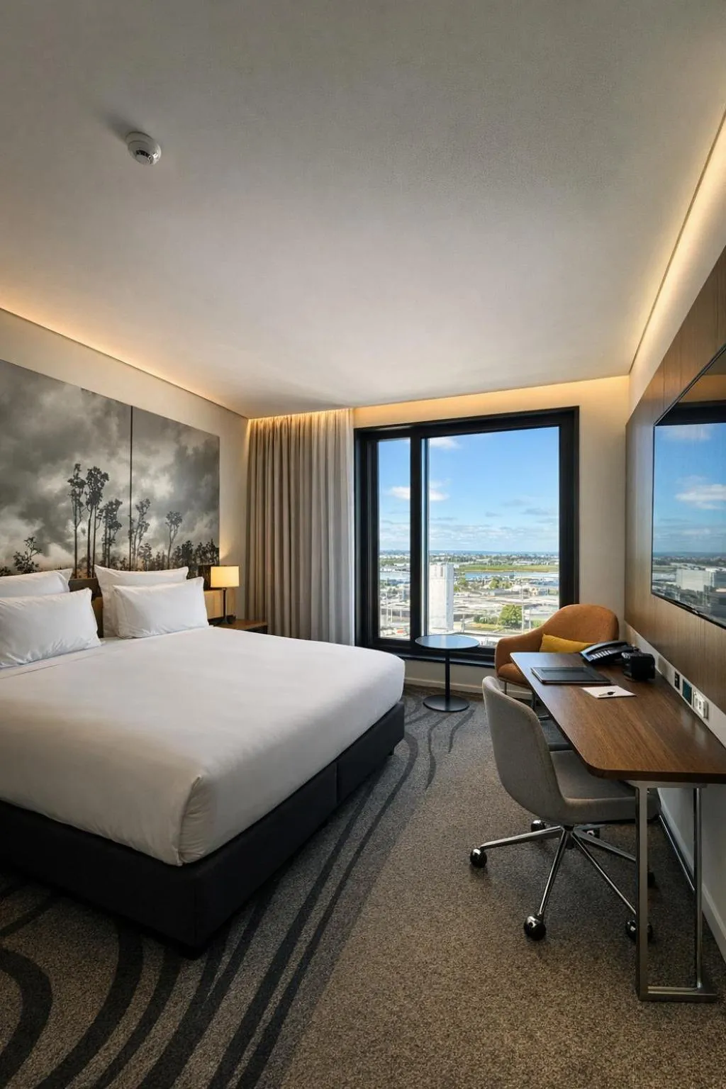 View (from property/room), Bed in Novotel Christchurch Airport